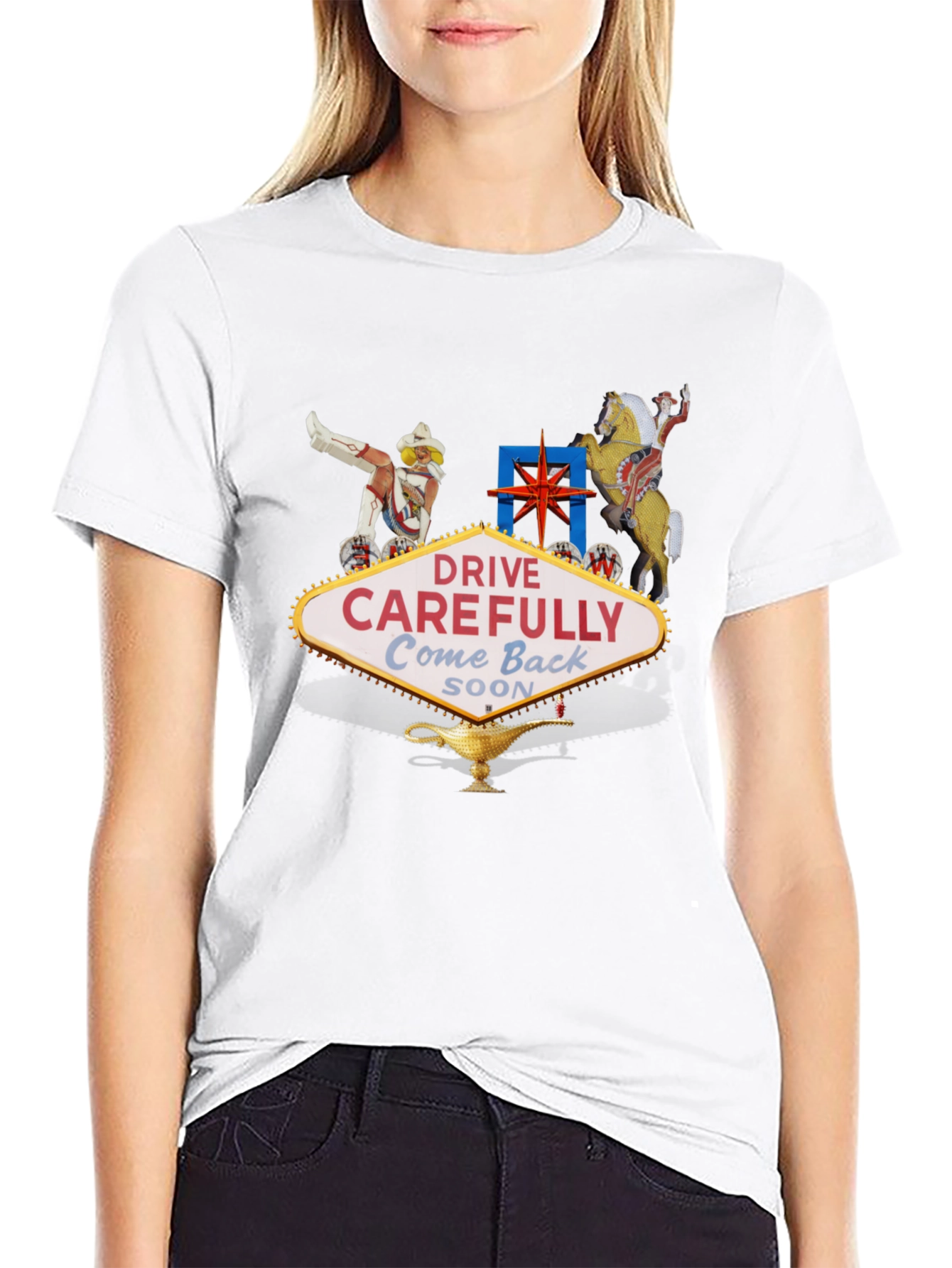 Las Vegas Welcome Sign Graphic T-Shirt