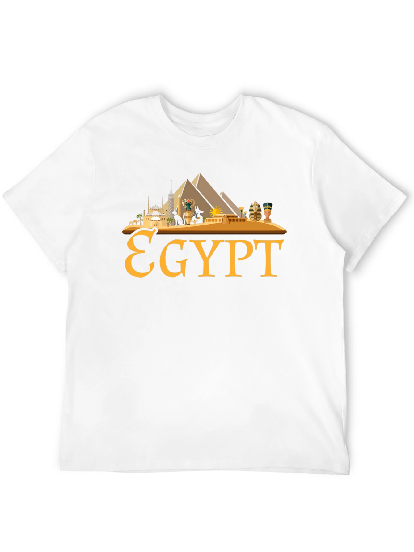 Egypt Graphic Tee - Black Cotton T-Shirt