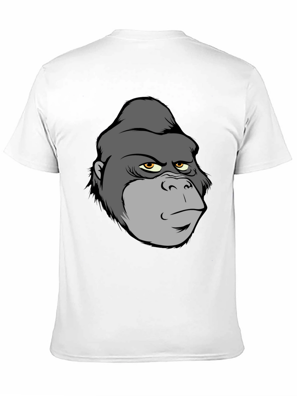 Cartoon Gorilla Graphic T-Shirt - Black