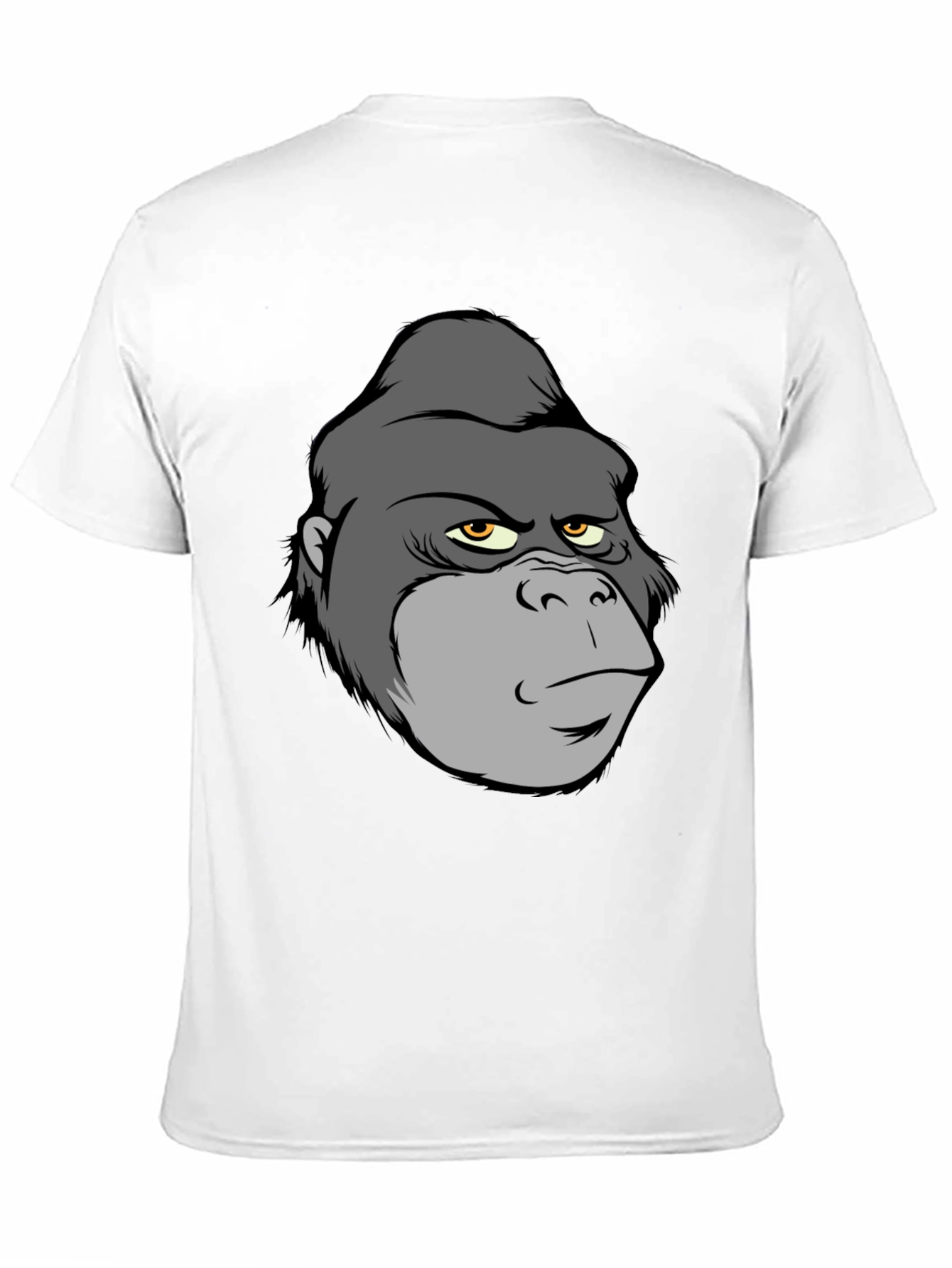 Cartoon Gorilla Graphic T-Shirt - Black