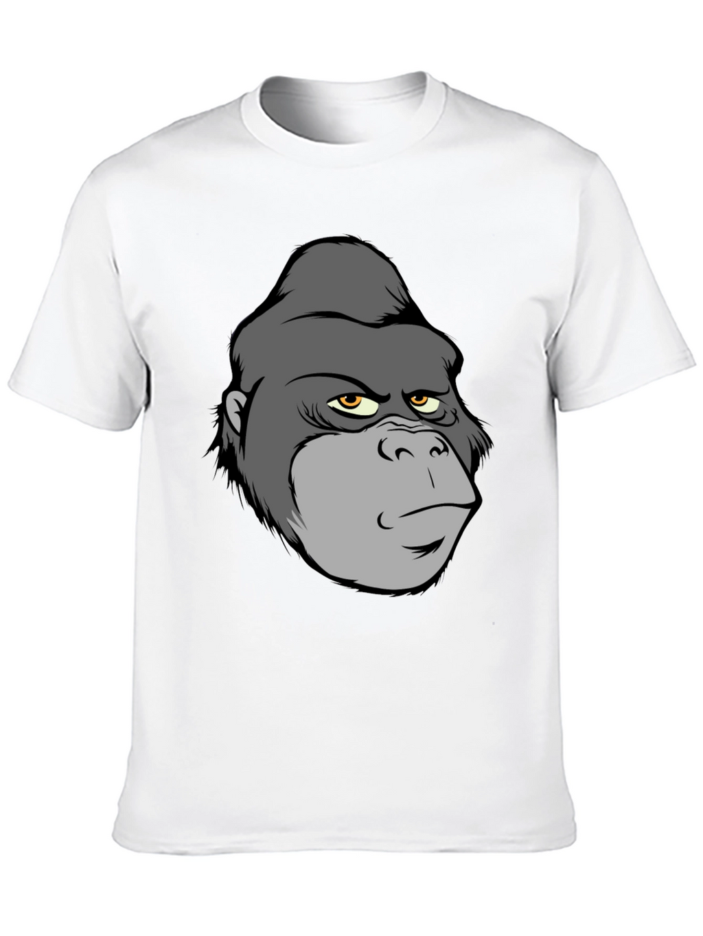 Cartoon Gorilla Graphic T-Shirt - Black