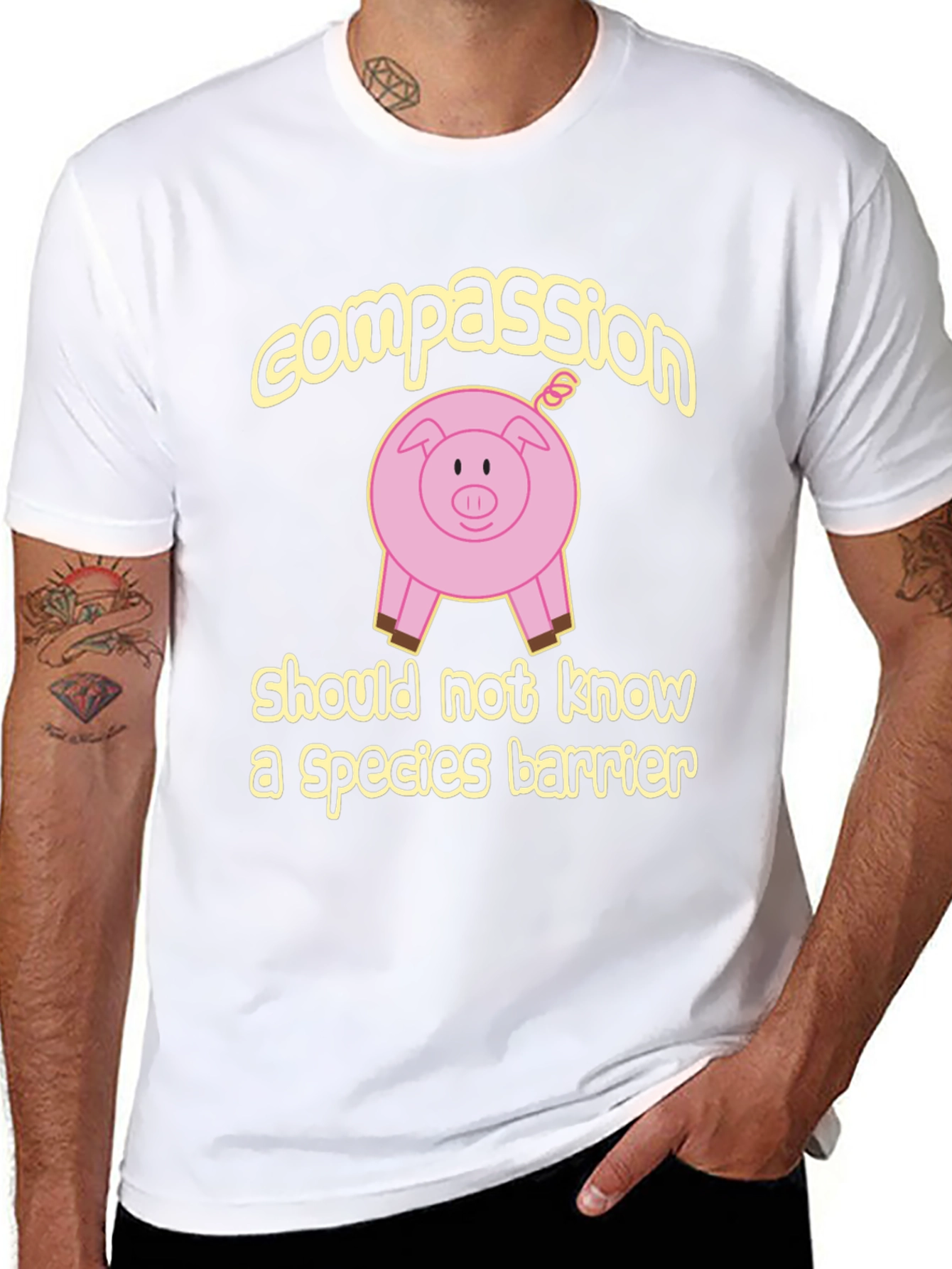 Compassion Pig Graphic T-Shirt