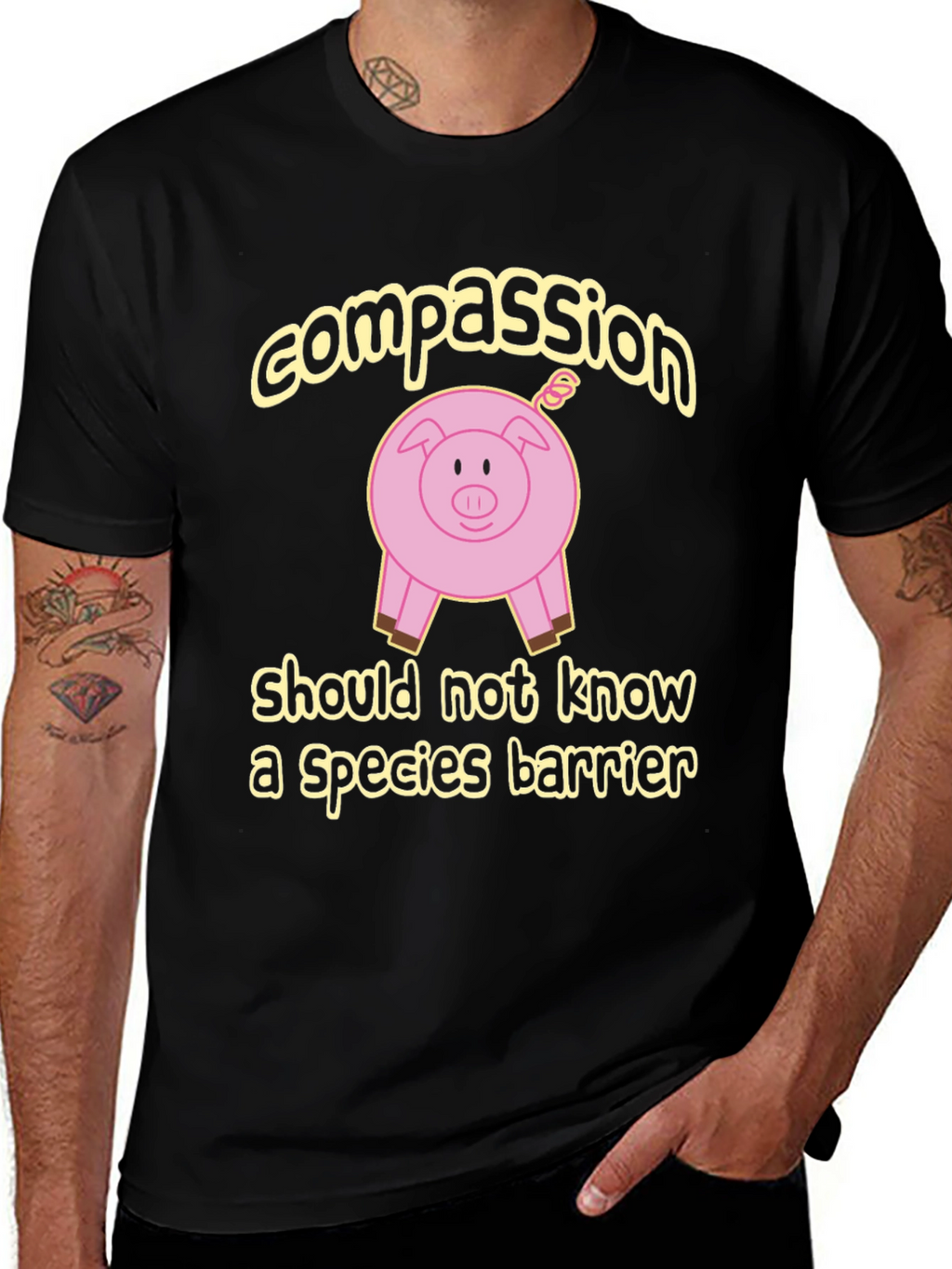 Compassion Pig Graphic T-Shirt