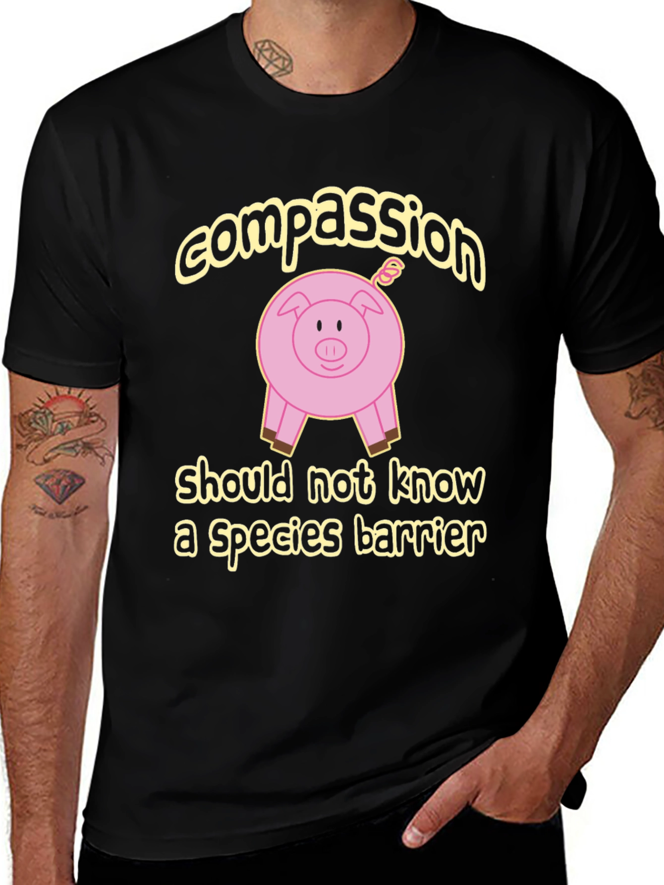 Compassion Pig Graphic T-Shirt