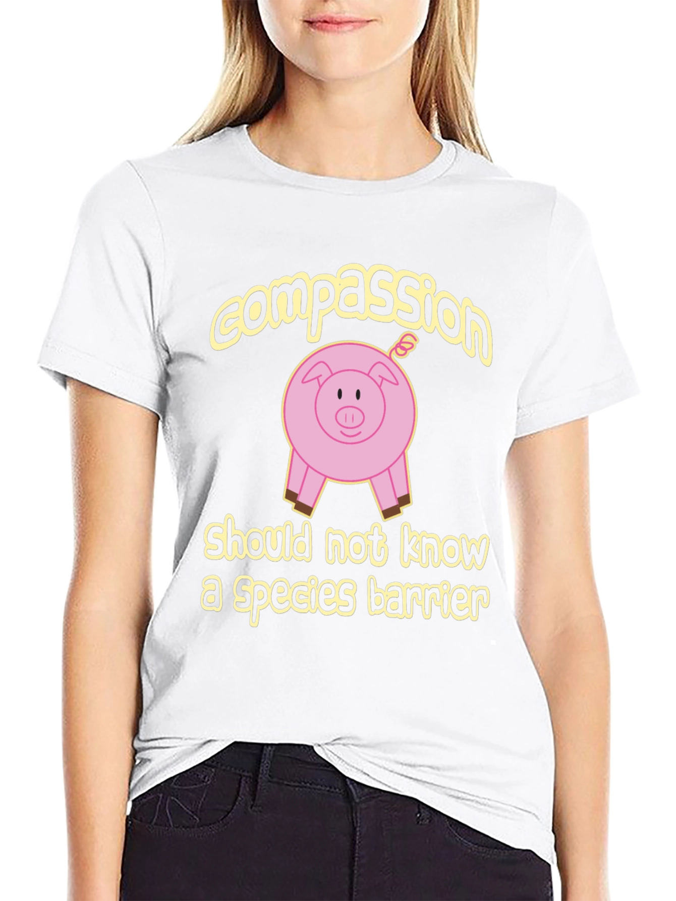 Compassion Pig Graphic T-Shirt