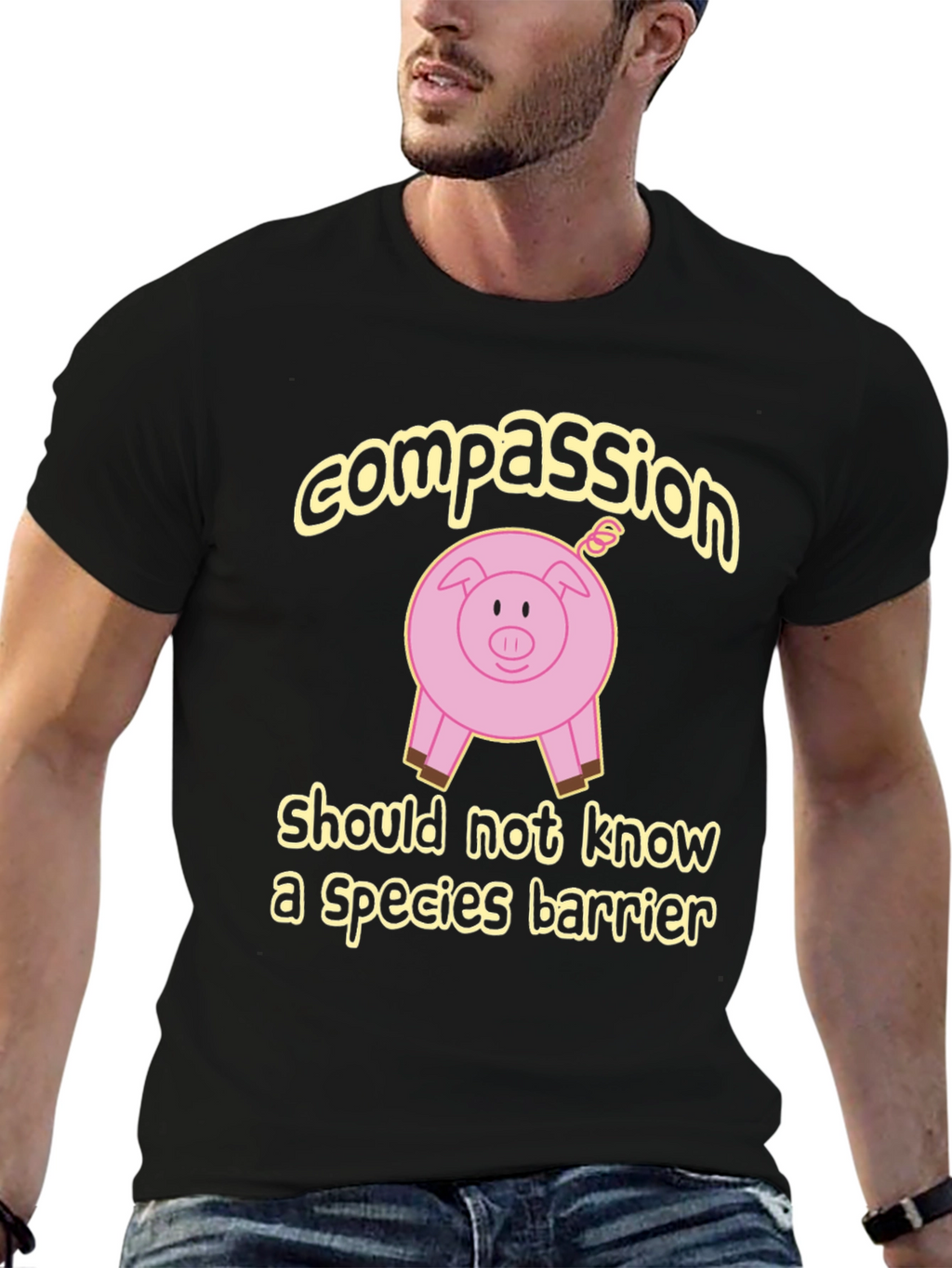 Compassion Pig Graphic T-Shirt