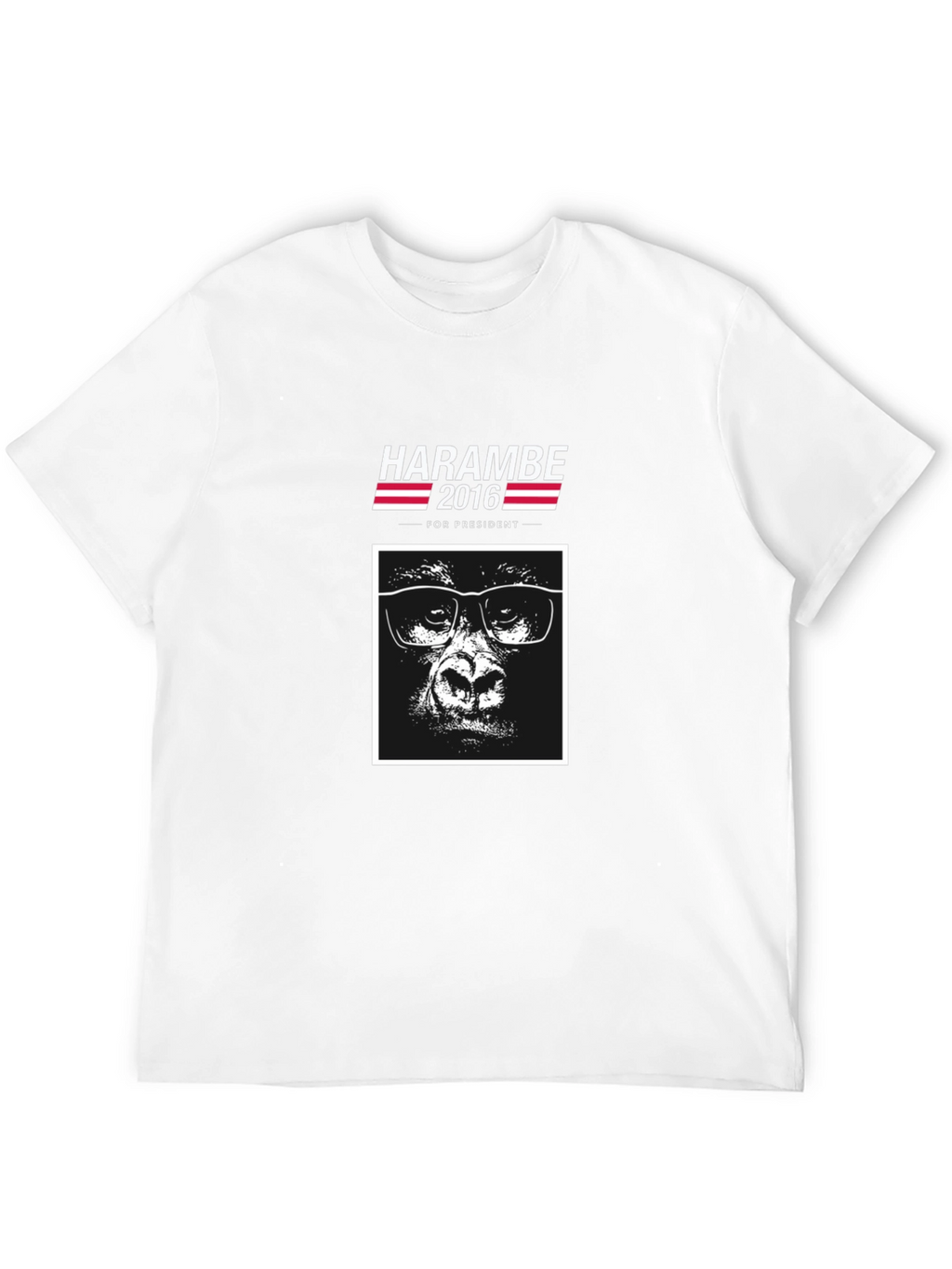 Harambe 2016 for President Black T-Shirt