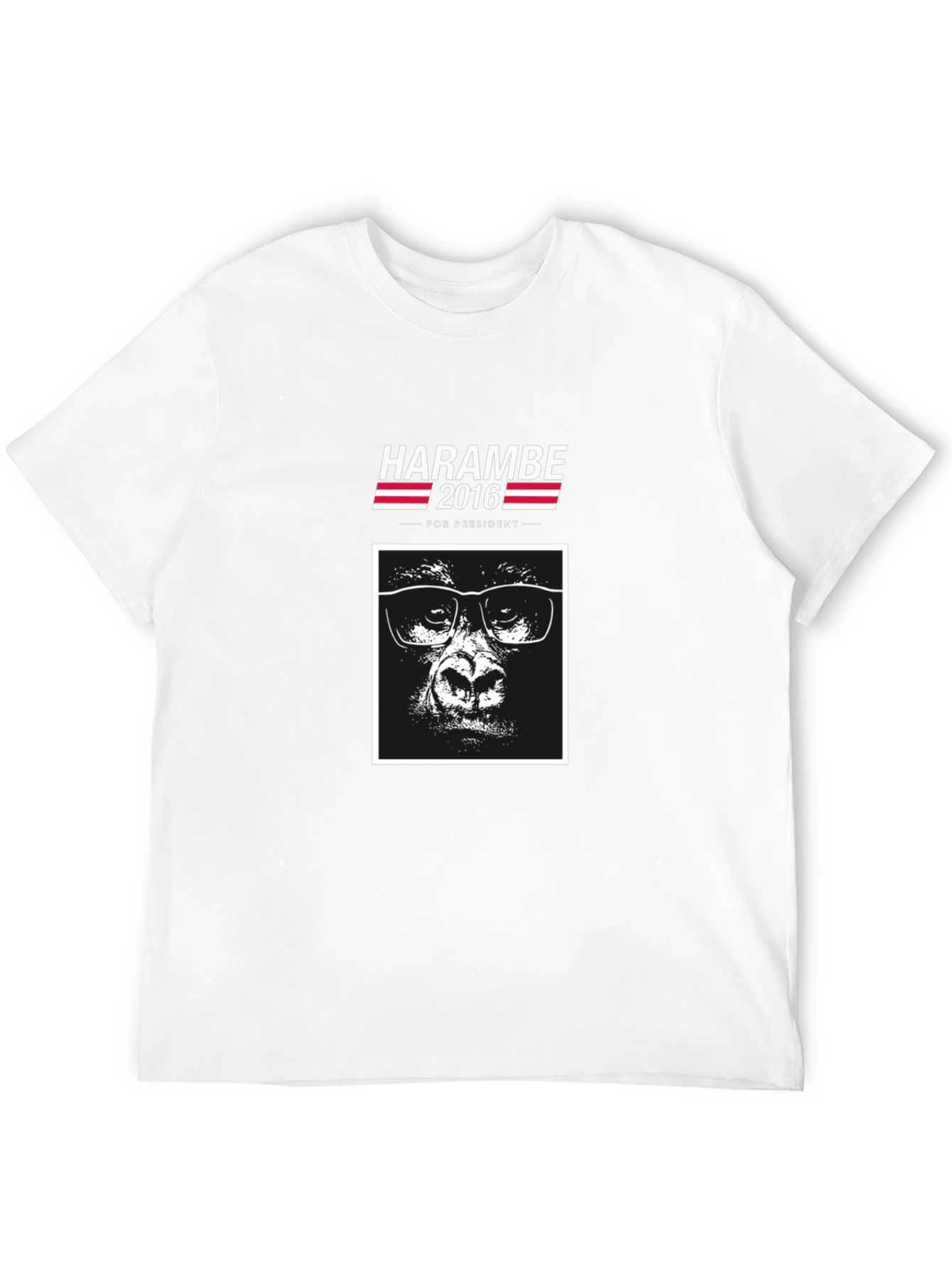 Harambe 2016 for President Black T-Shirt