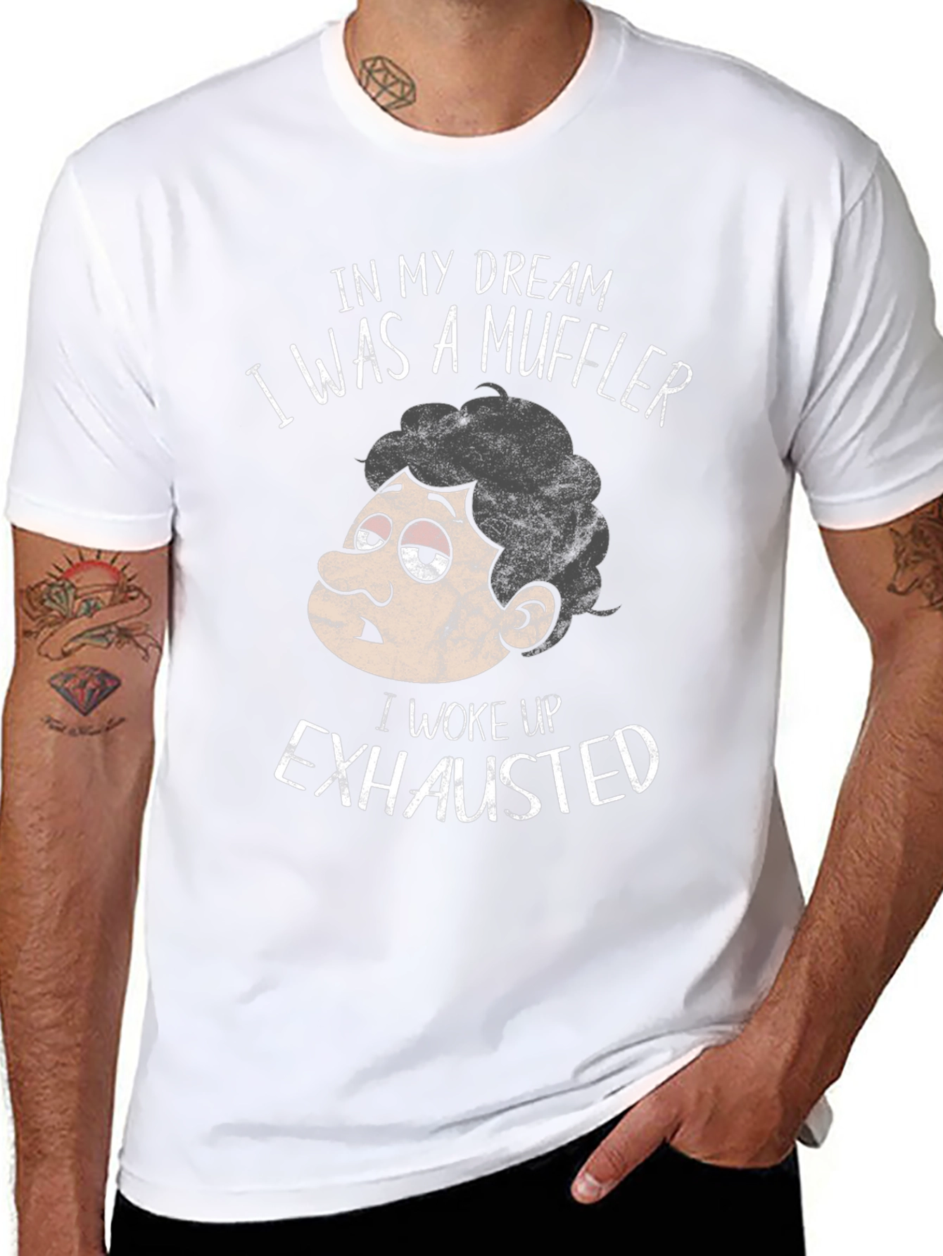 Funny Exhausted Muffler Dream T-Shirt