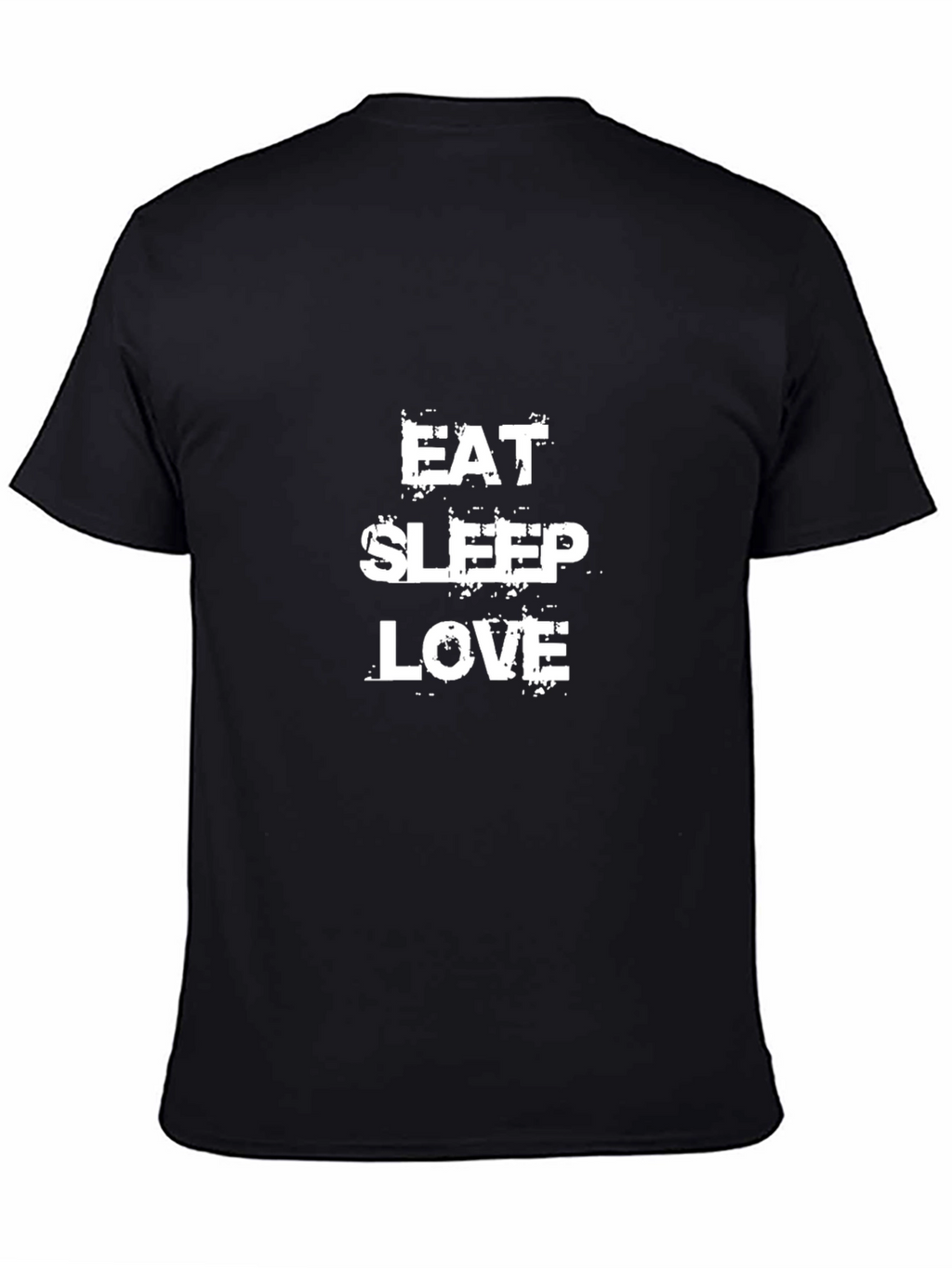 Eat Sleep Love Graphic Tee - Trendy Black T-Shirt