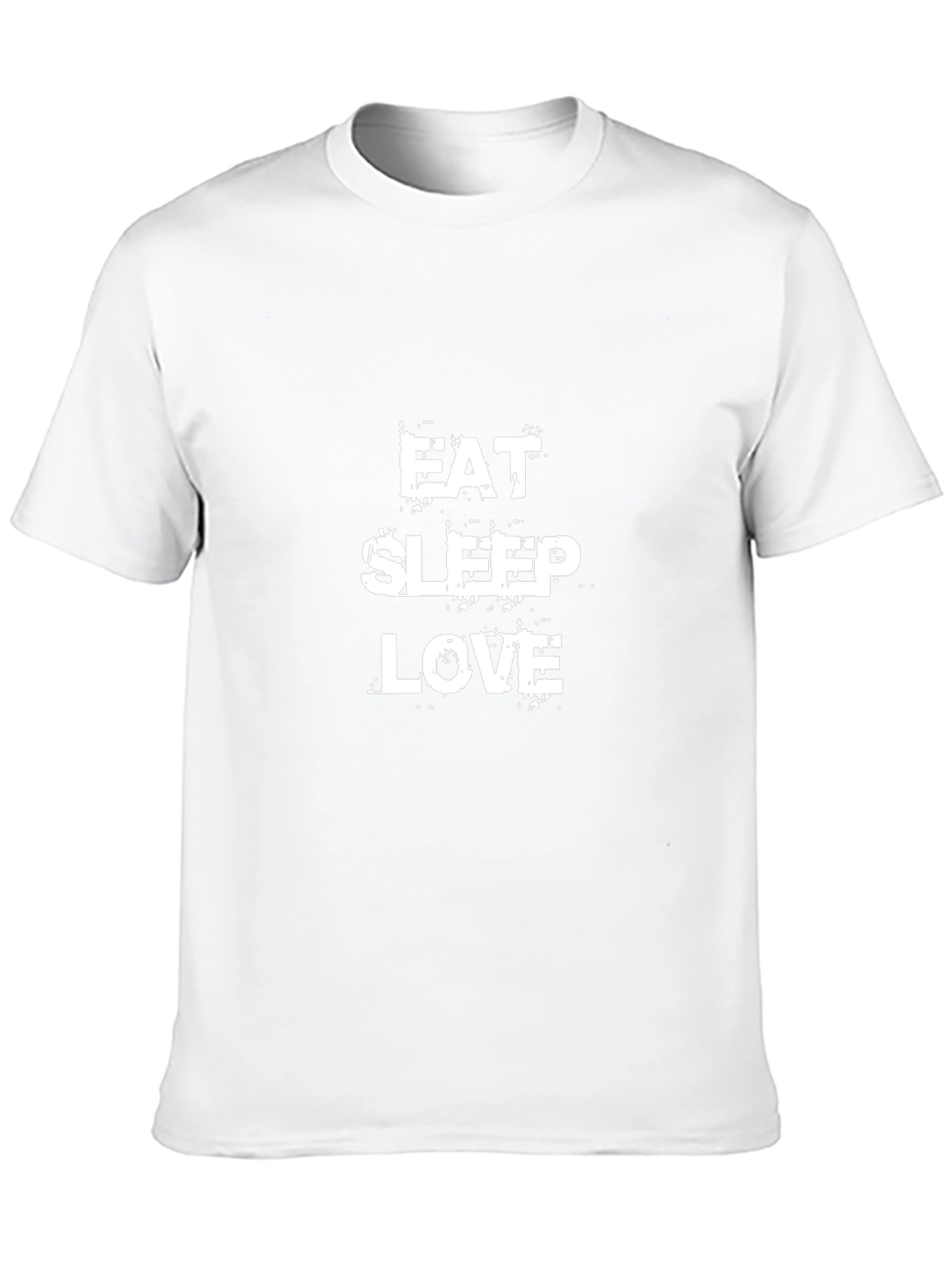 Eat Sleep Love Graphic Tee - Trendy Black T-Shirt