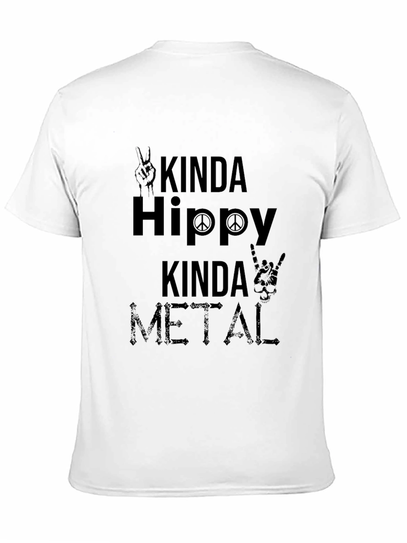 Kinda Hippy Kinda Metal Black T-Shirt