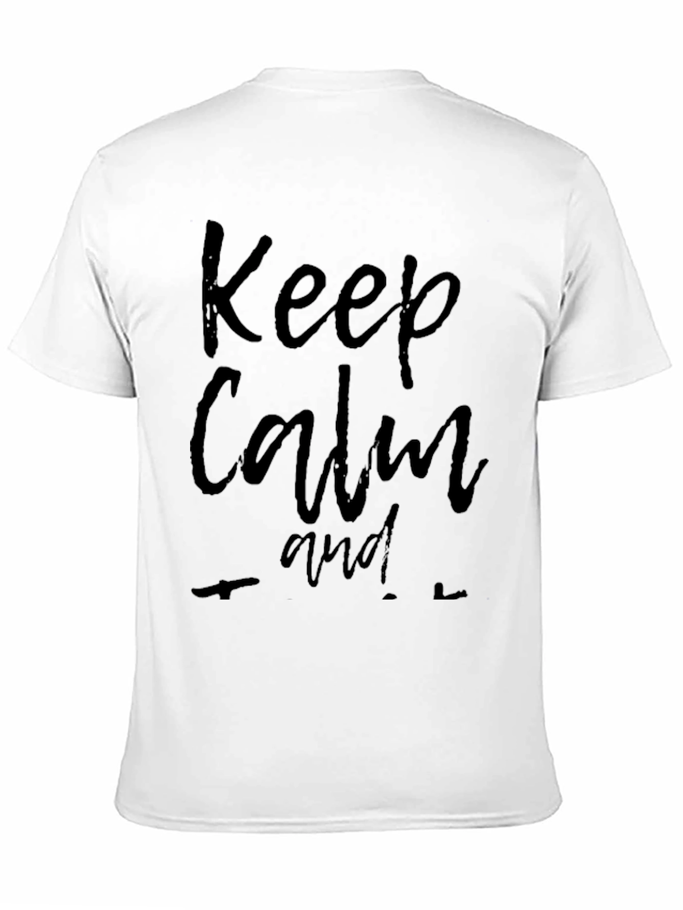 Keep Calm Black Graphic T-Shirt
