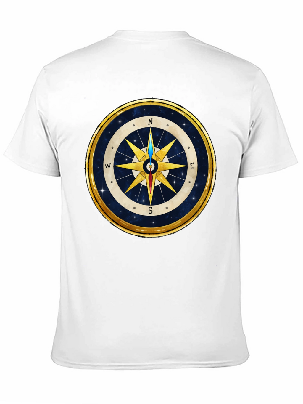 Compass Rose Graphic T-Shirt - Stylish Nautical Design