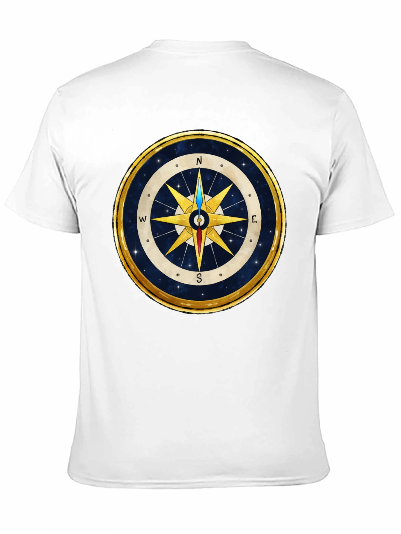 Compass Rose Graphic T-Shirt - Stylish Nautical Design