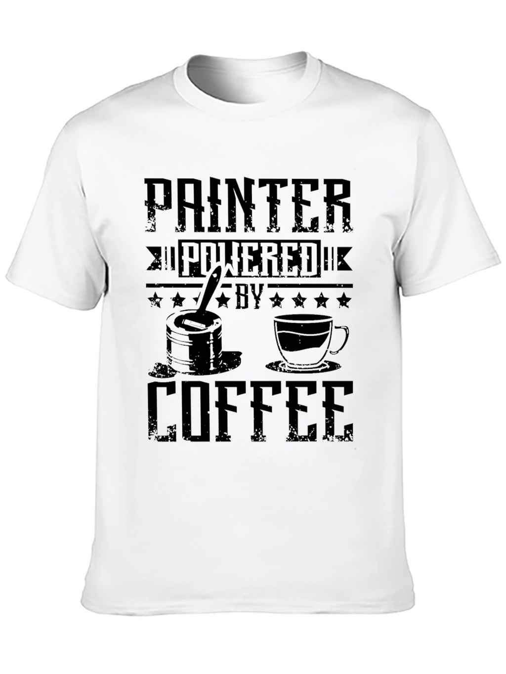 Painter Powered by Coffee Graphic T-Shirt