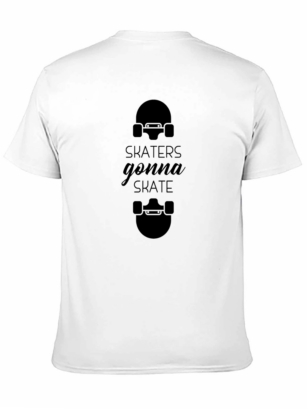 Skaters Gonna Skate Black Graphic Tee