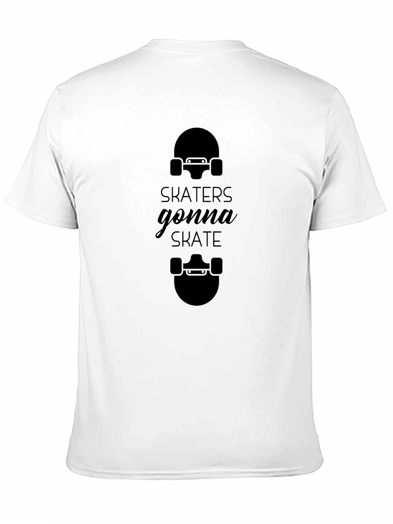 Skaters Gonna Skate Black Graphic Tee