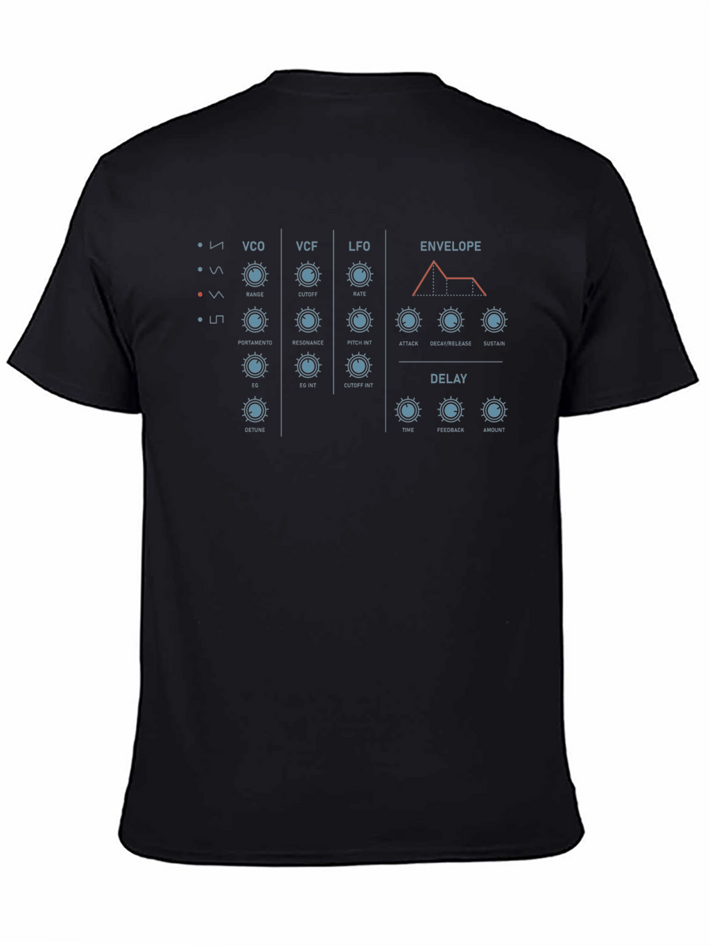 Synth Module Graphic T-Shirt - Black
