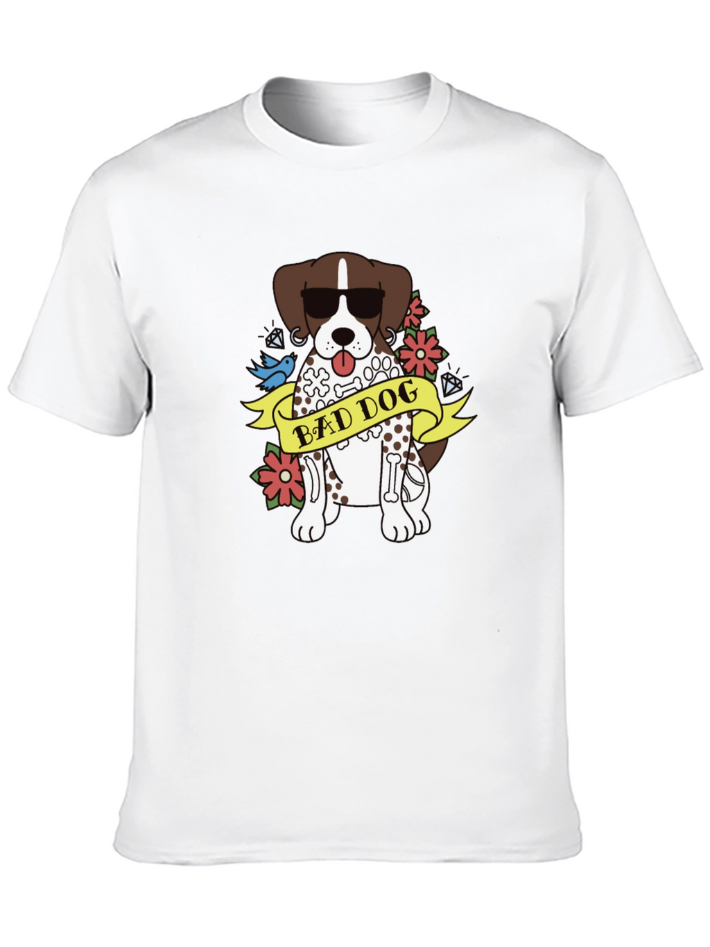 Bad Dog Graphic Tee - Unisex Black T-Shirt