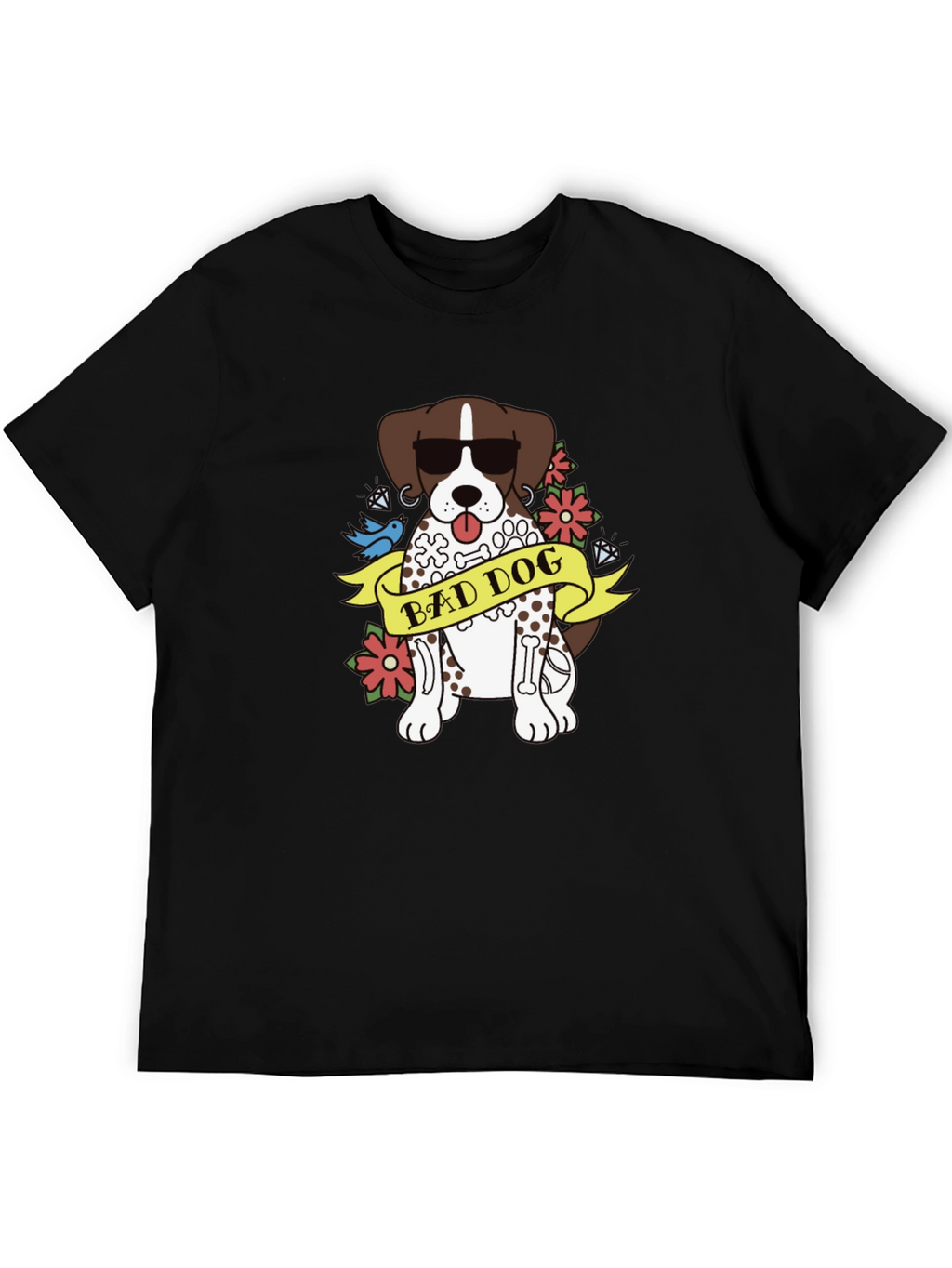 Bad Dog Graphic Tee - Unisex Black T-Shirt
