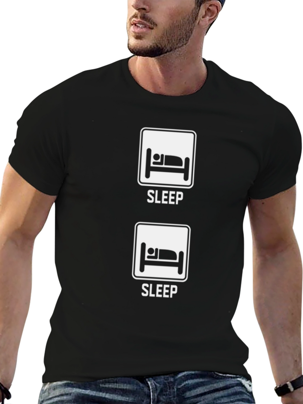 Sleep T-Shirt - Funny Sleep Sign Graphic Tee
