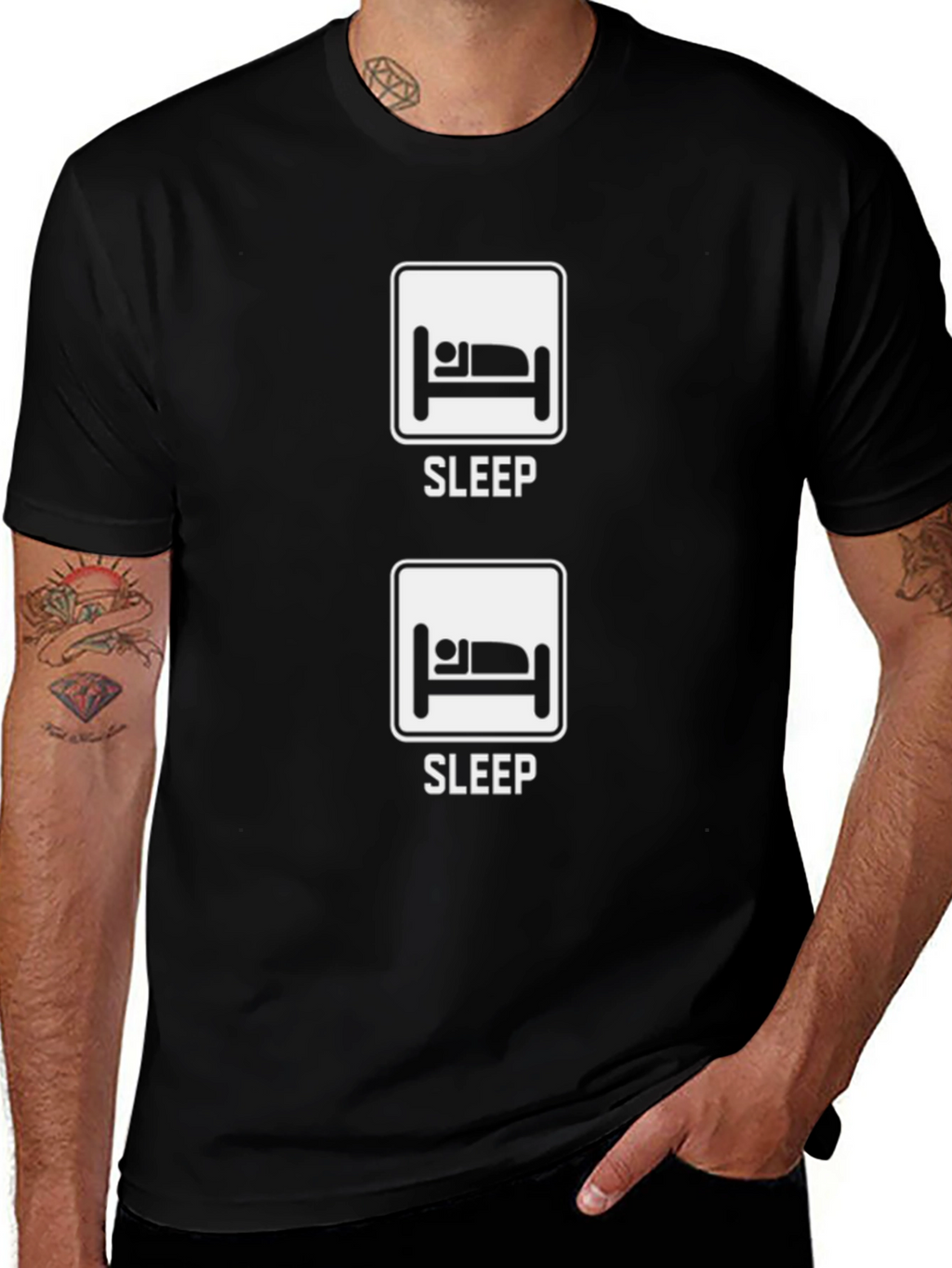 Sleep T-Shirt - Funny Sleep Sign Graphic Tee