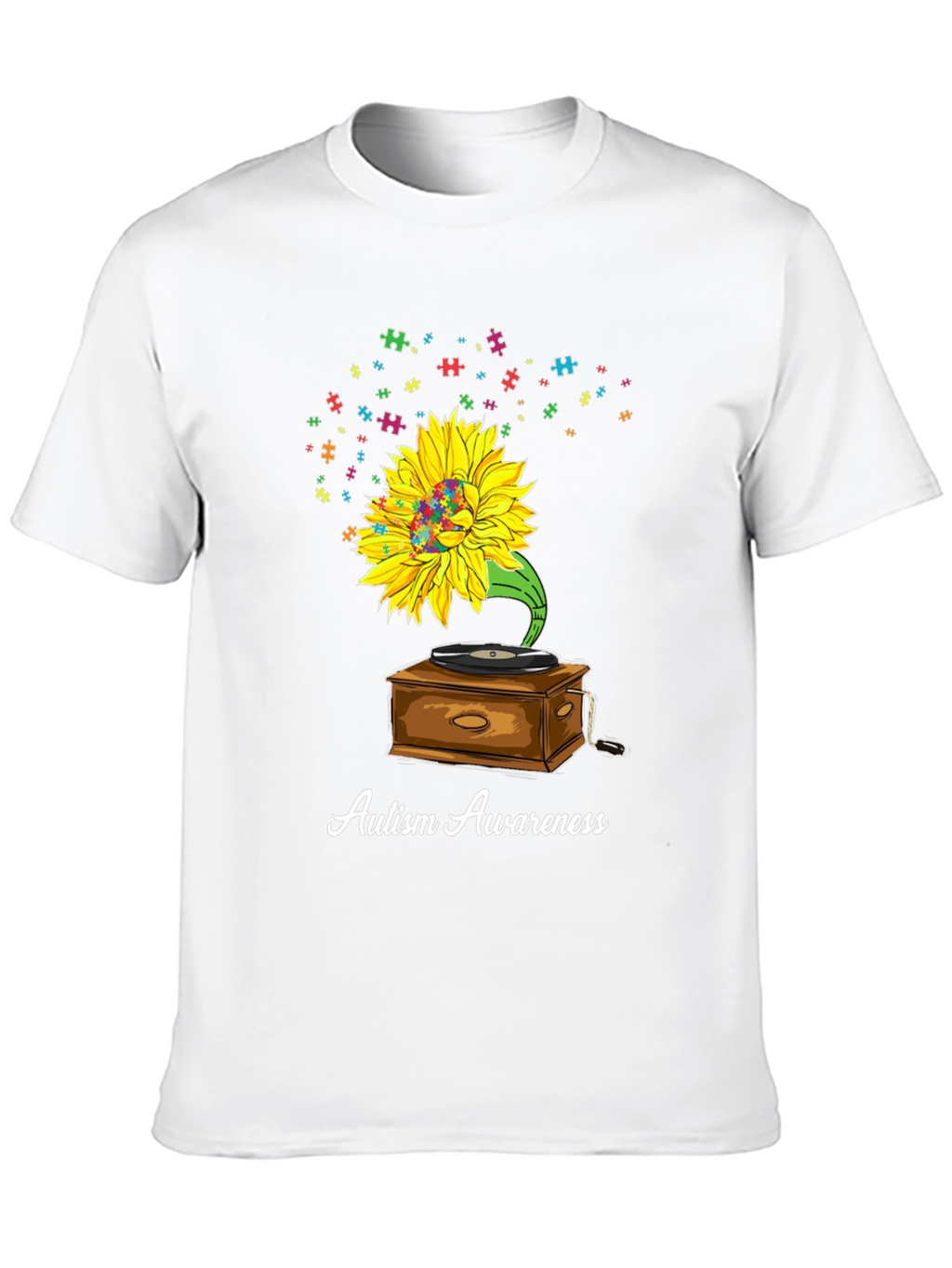 Autism Awareness Sunflower Graphic Tee