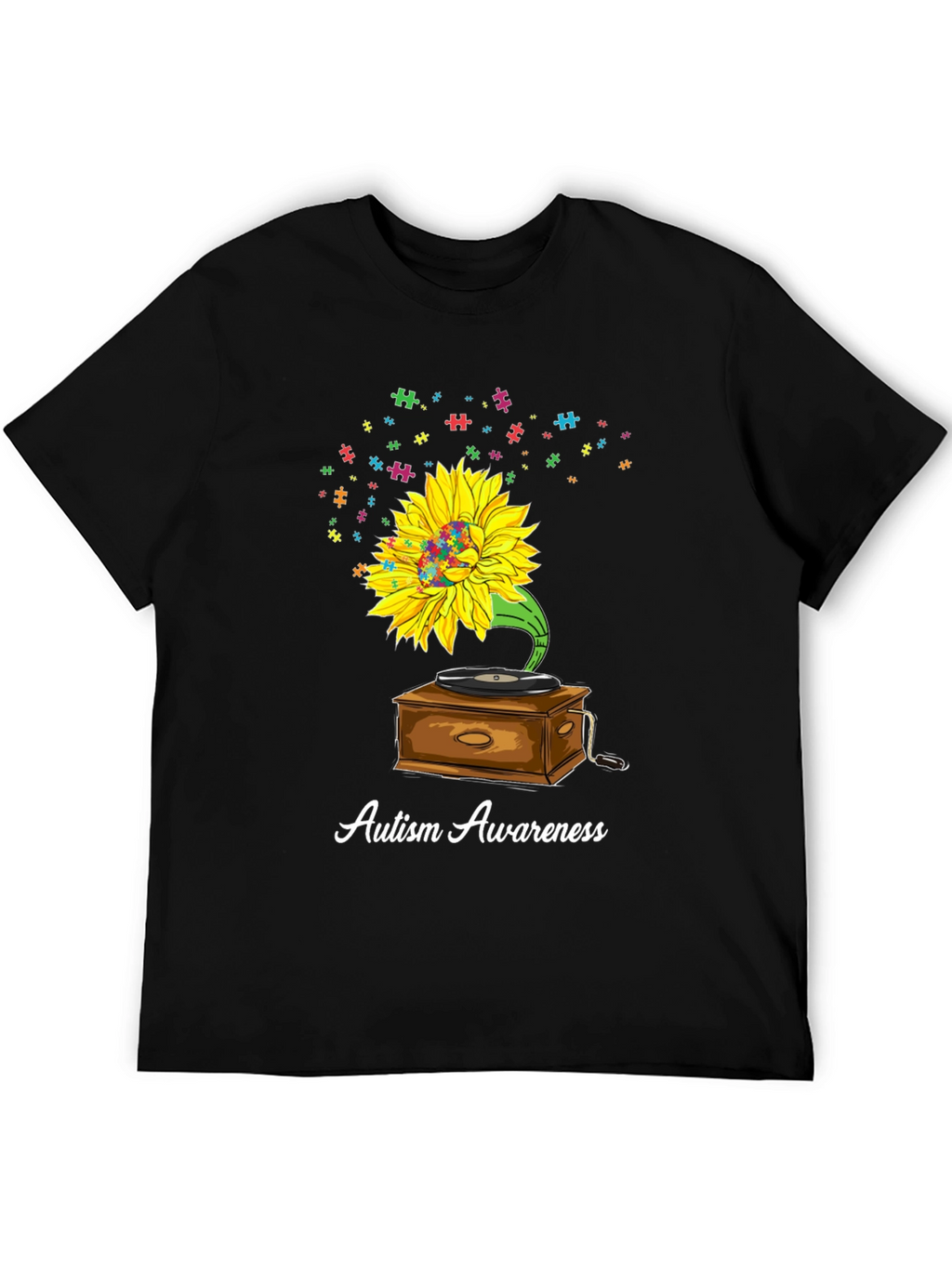 Autism Awareness Sunflower Graphic Tee