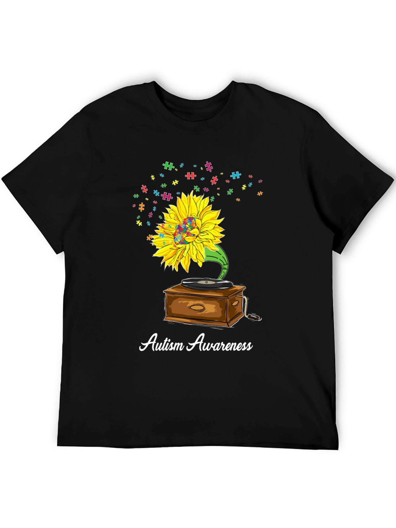 Autism Awareness Sunflower Graphic Tee
