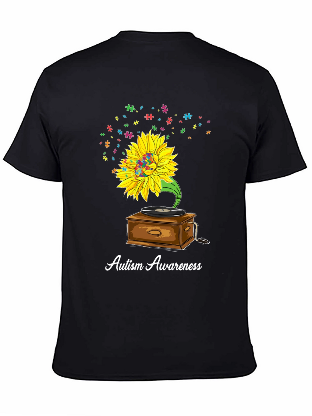 Autism Awareness Sunflower Graphic Tee