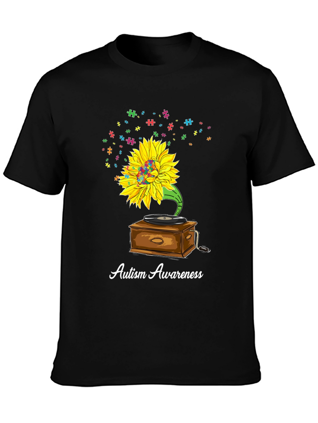 Autism Awareness Sunflower Graphic Tee