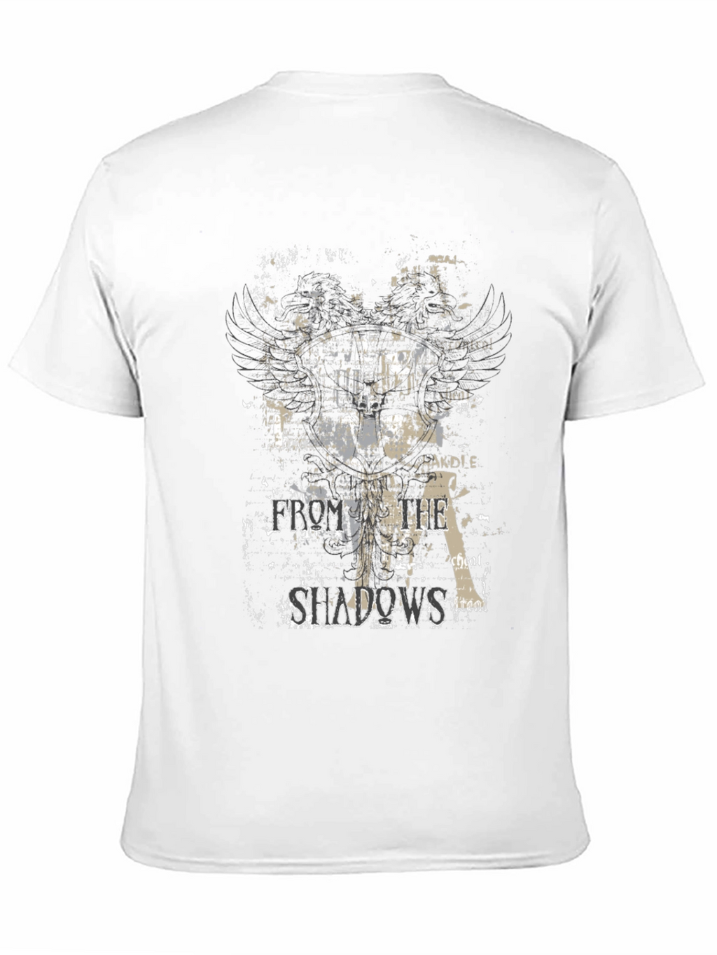 Shadows Graphic Tee - Cool Black T-Shirt