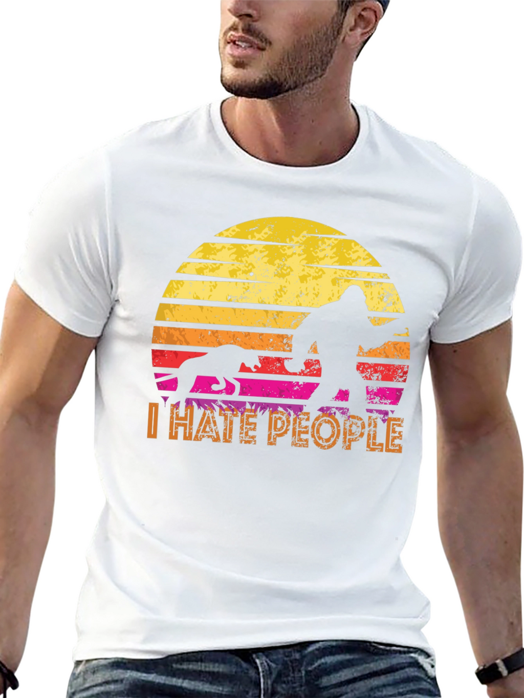 I Hate People Bigfoot T-Shirt