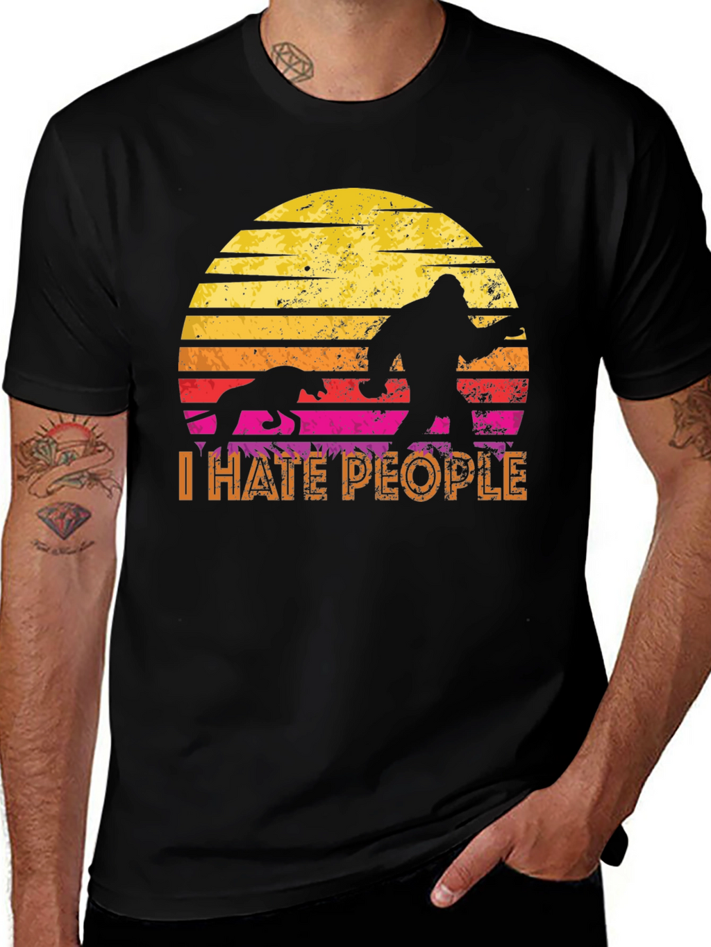 I Hate People Bigfoot T-Shirt