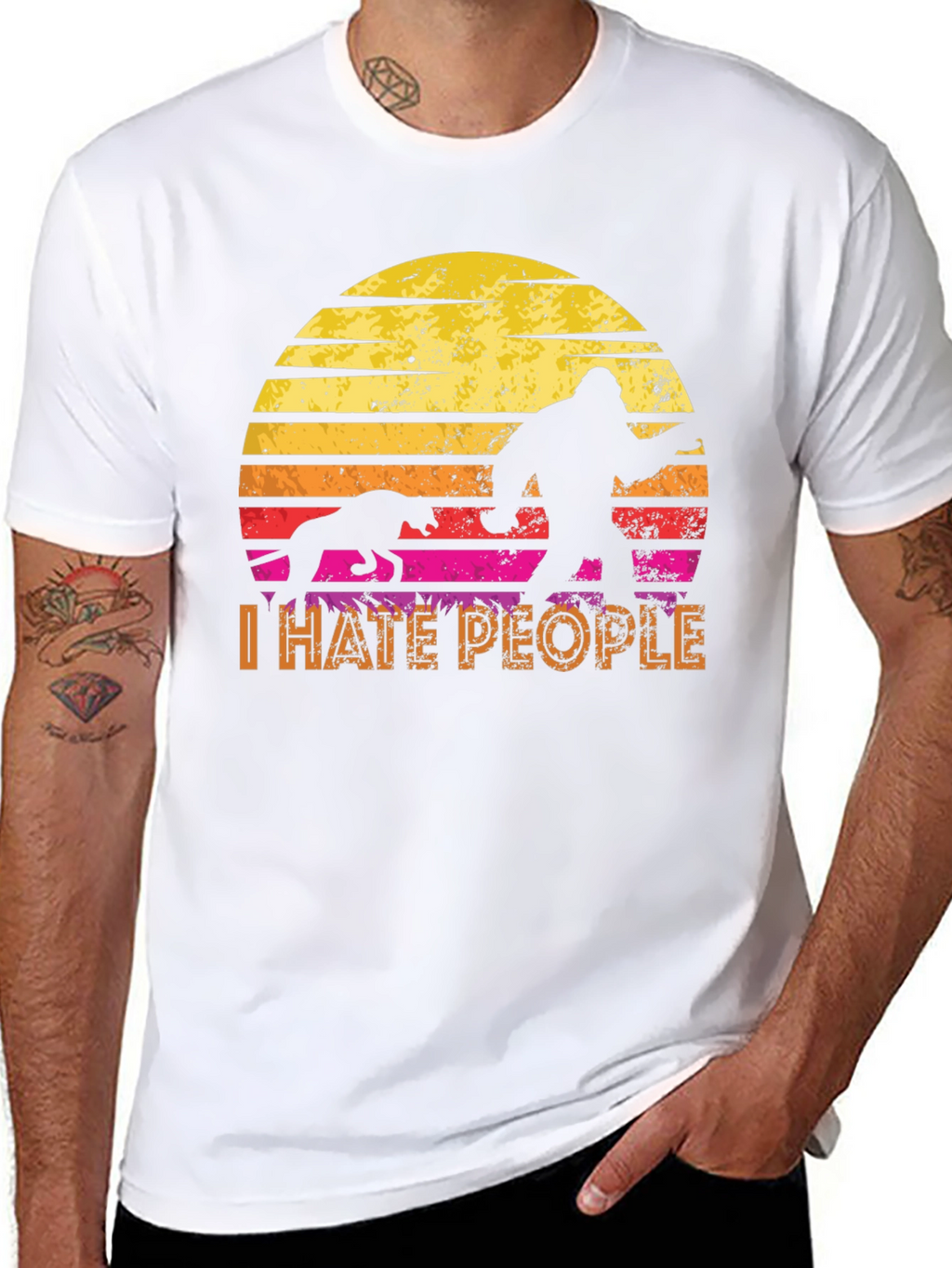 I Hate People Bigfoot T-Shirt