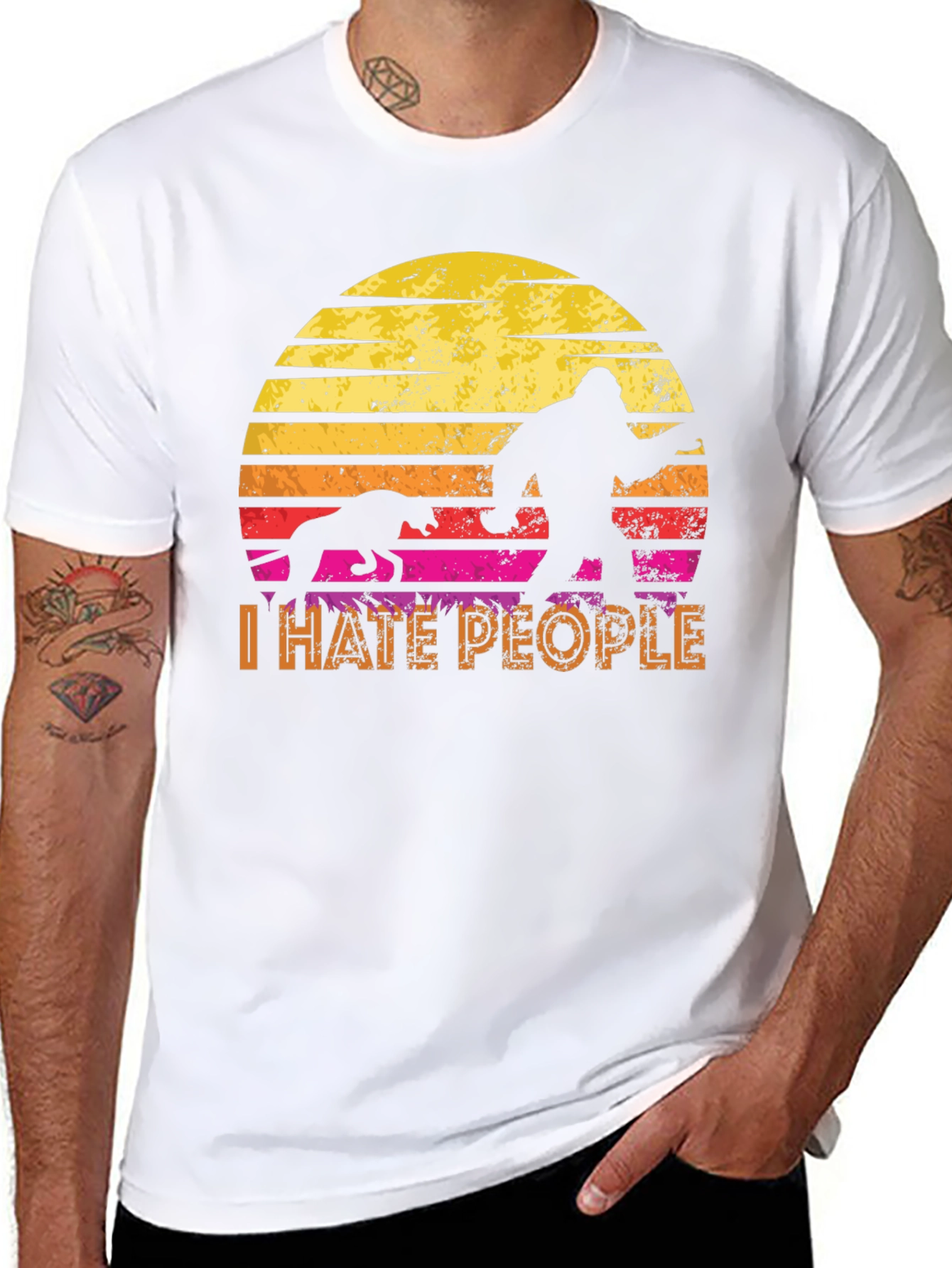 I Hate People Bigfoot T-Shirt