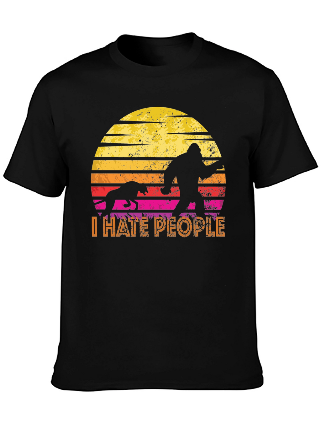 I Hate People Bigfoot T-Shirt