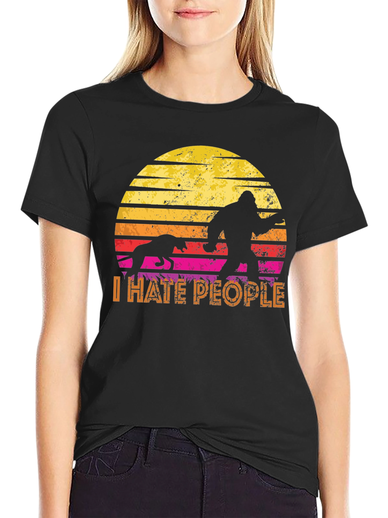 I Hate People Bigfoot T-Shirt