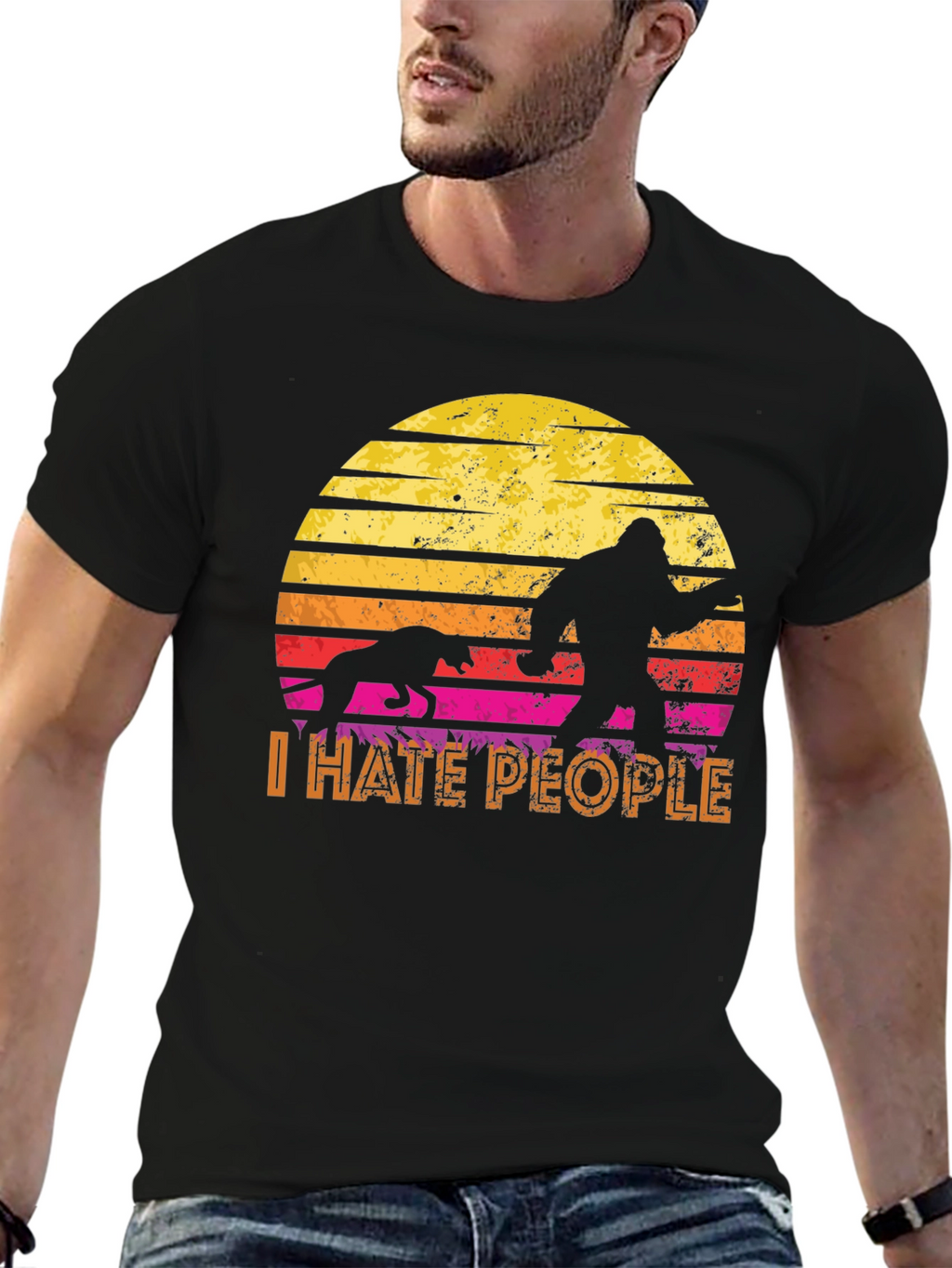 I Hate People Bigfoot T-Shirt
