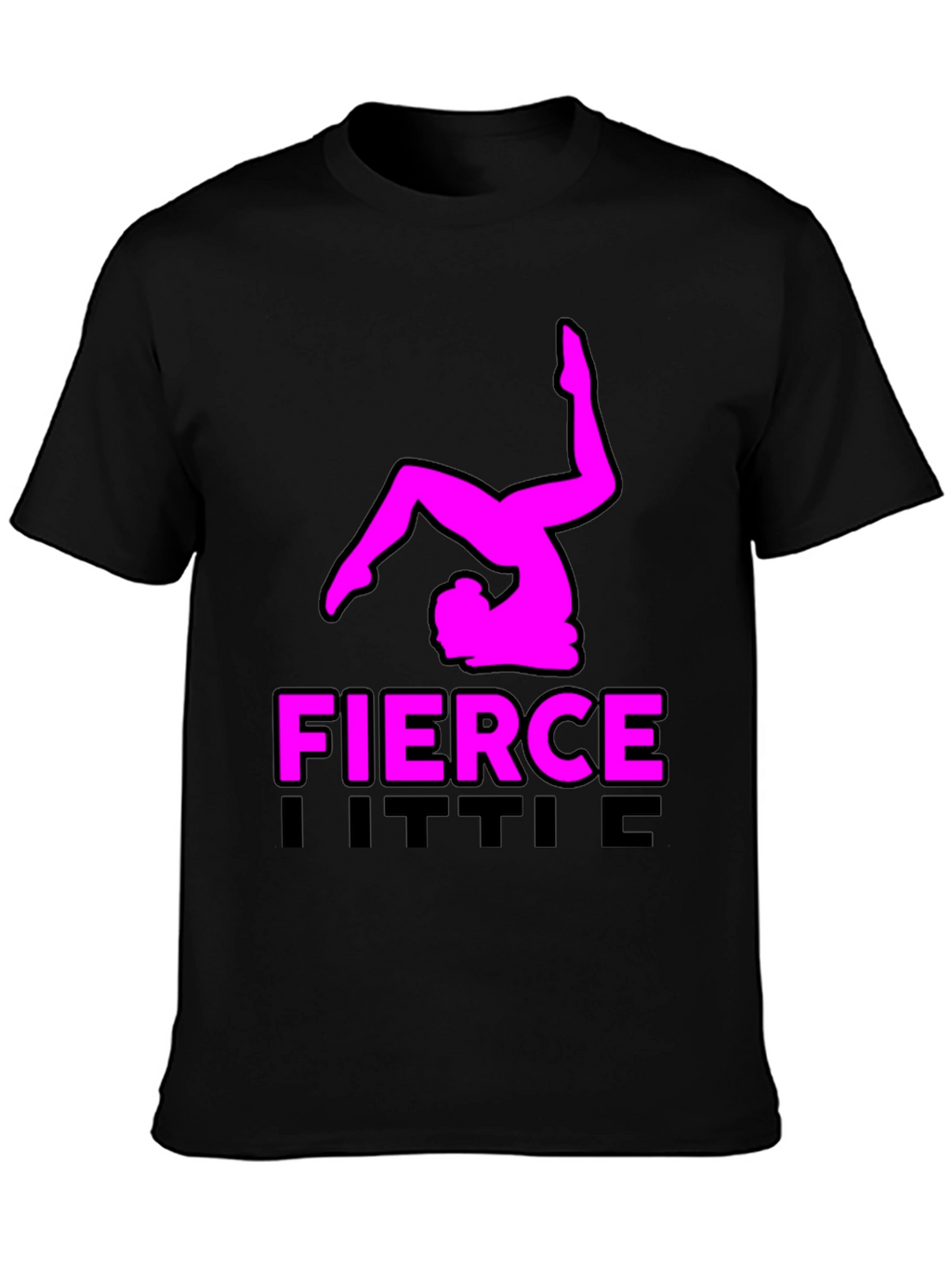 Fierce Little Gymnast Black T-Shirt