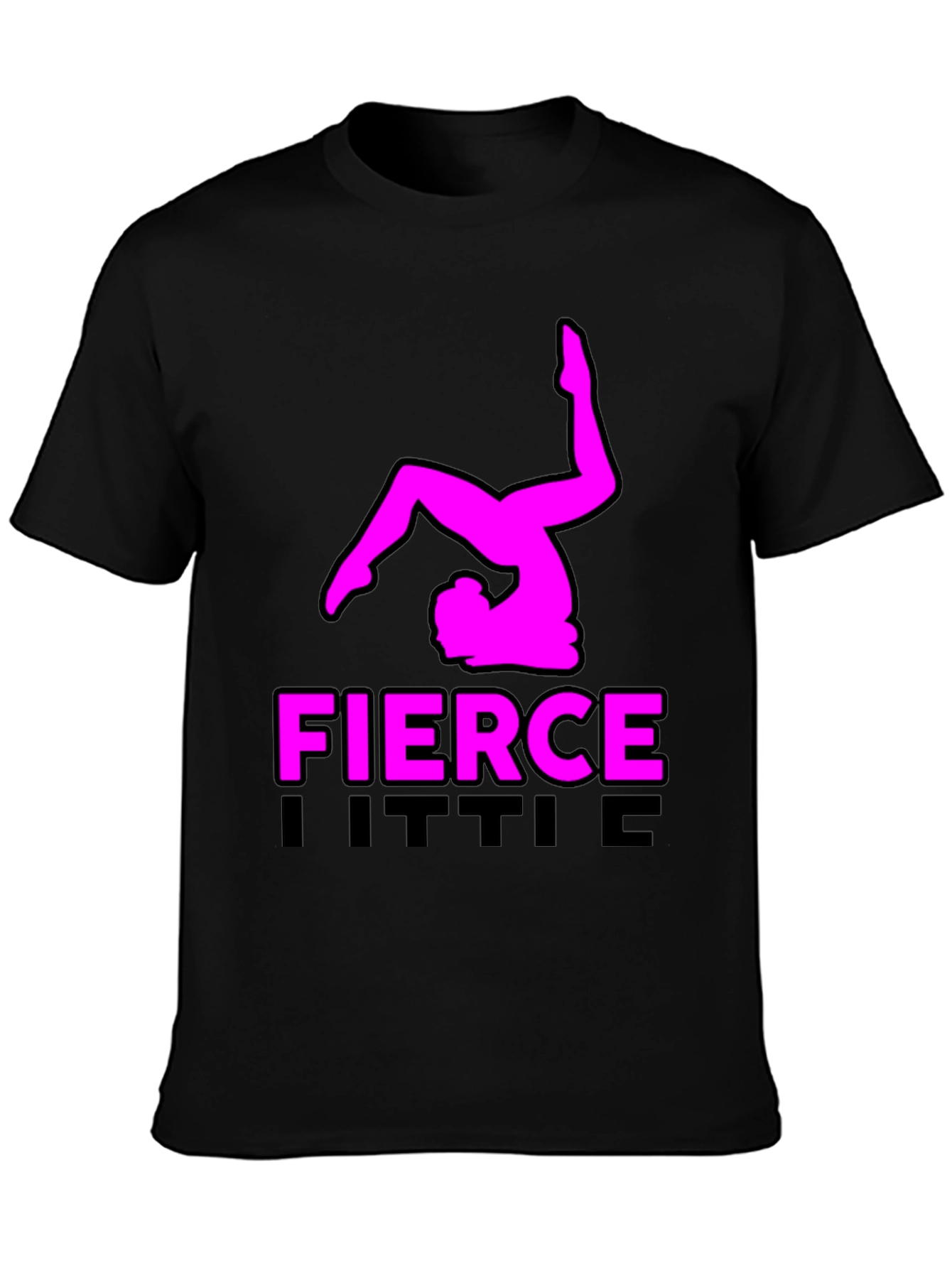 Fierce Little Gymnast Black T-Shirt