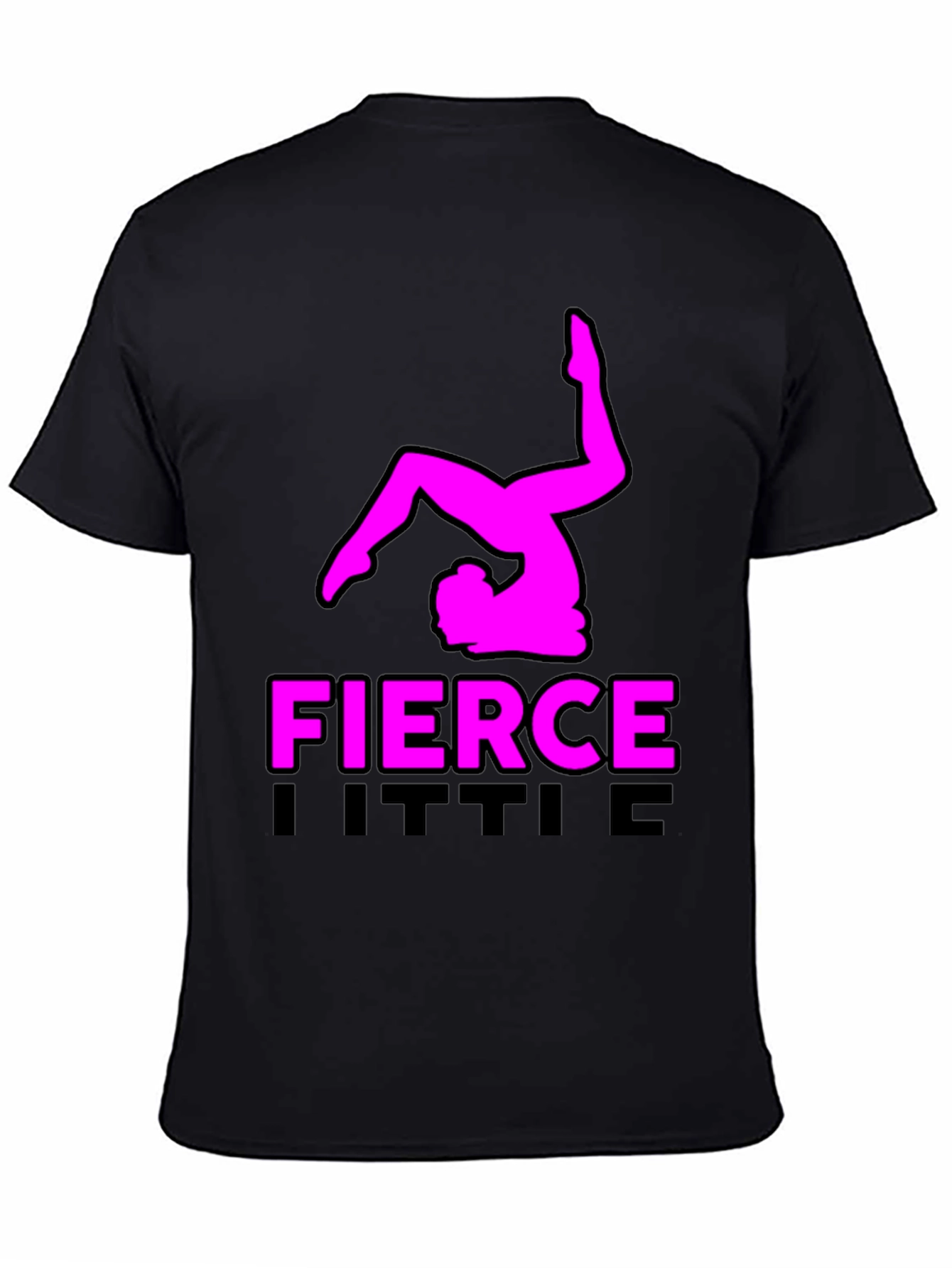 Fierce Little Gymnast Black T-Shirt