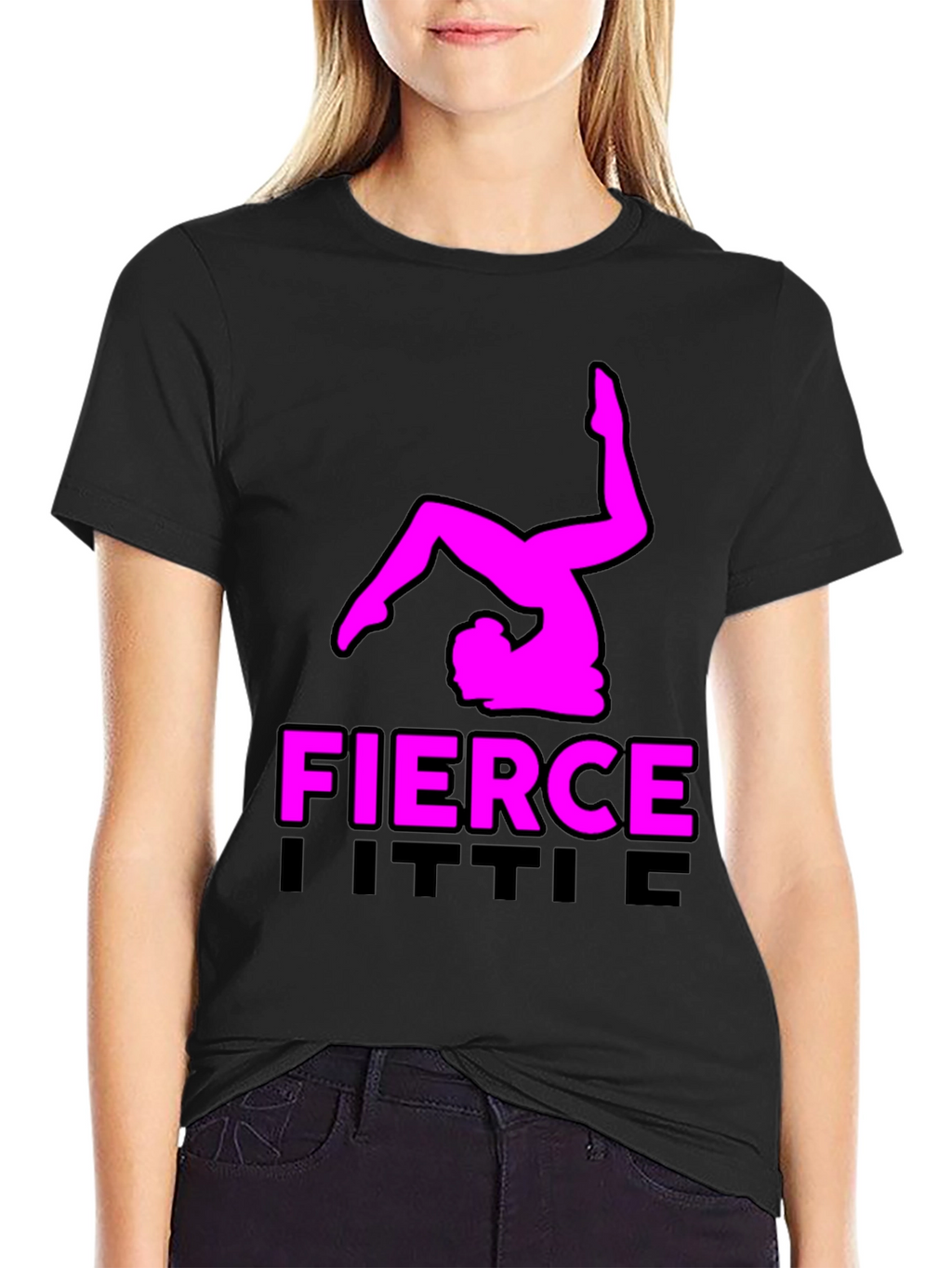 Fierce Little Gymnast Black T-Shirt