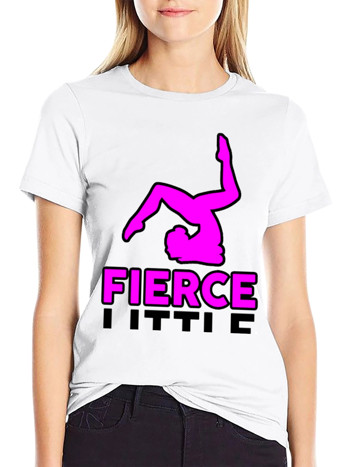Fierce Little Gymnast Black T-Shirt