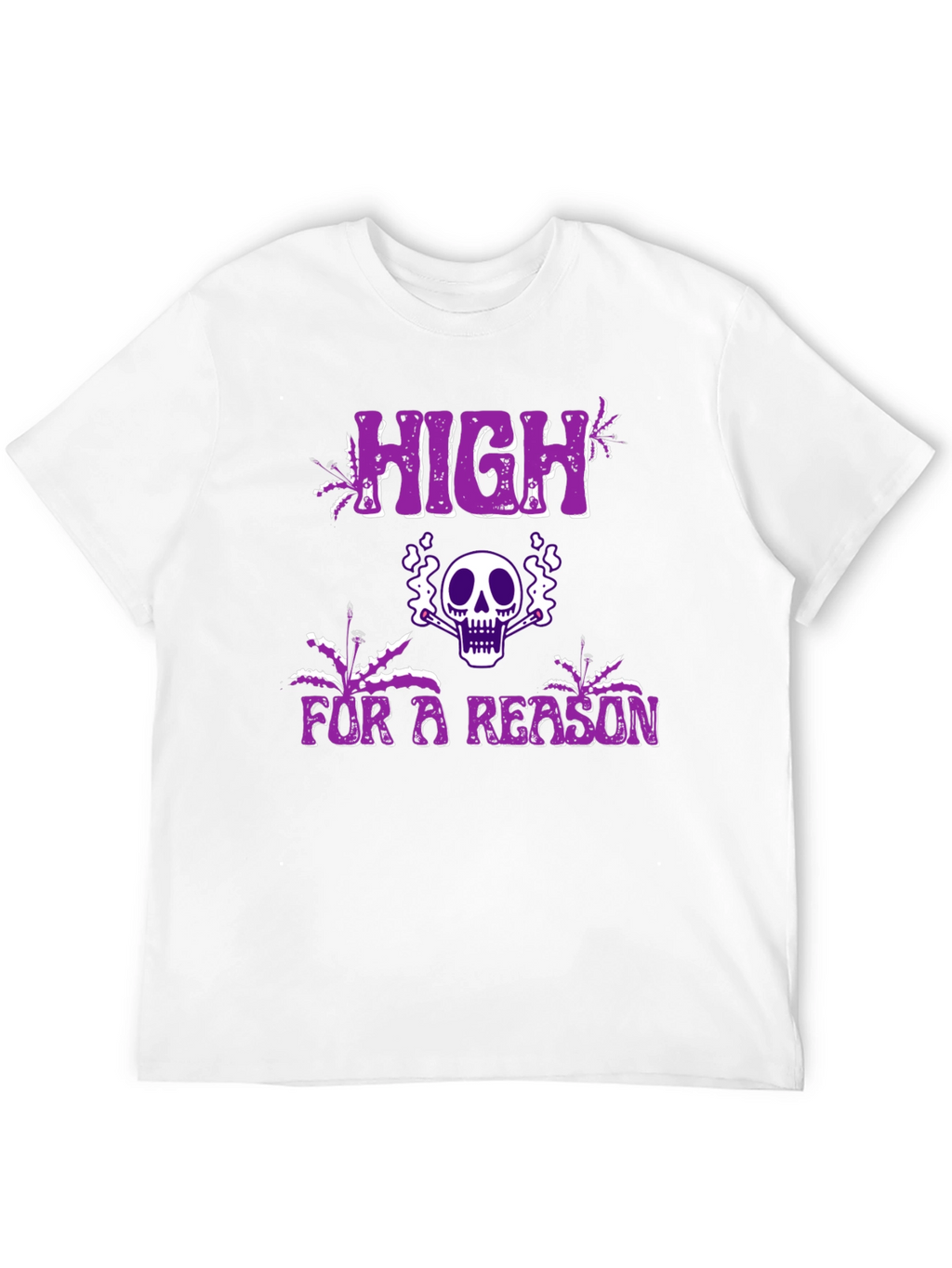 High For A Reason Graphic Tee - Black