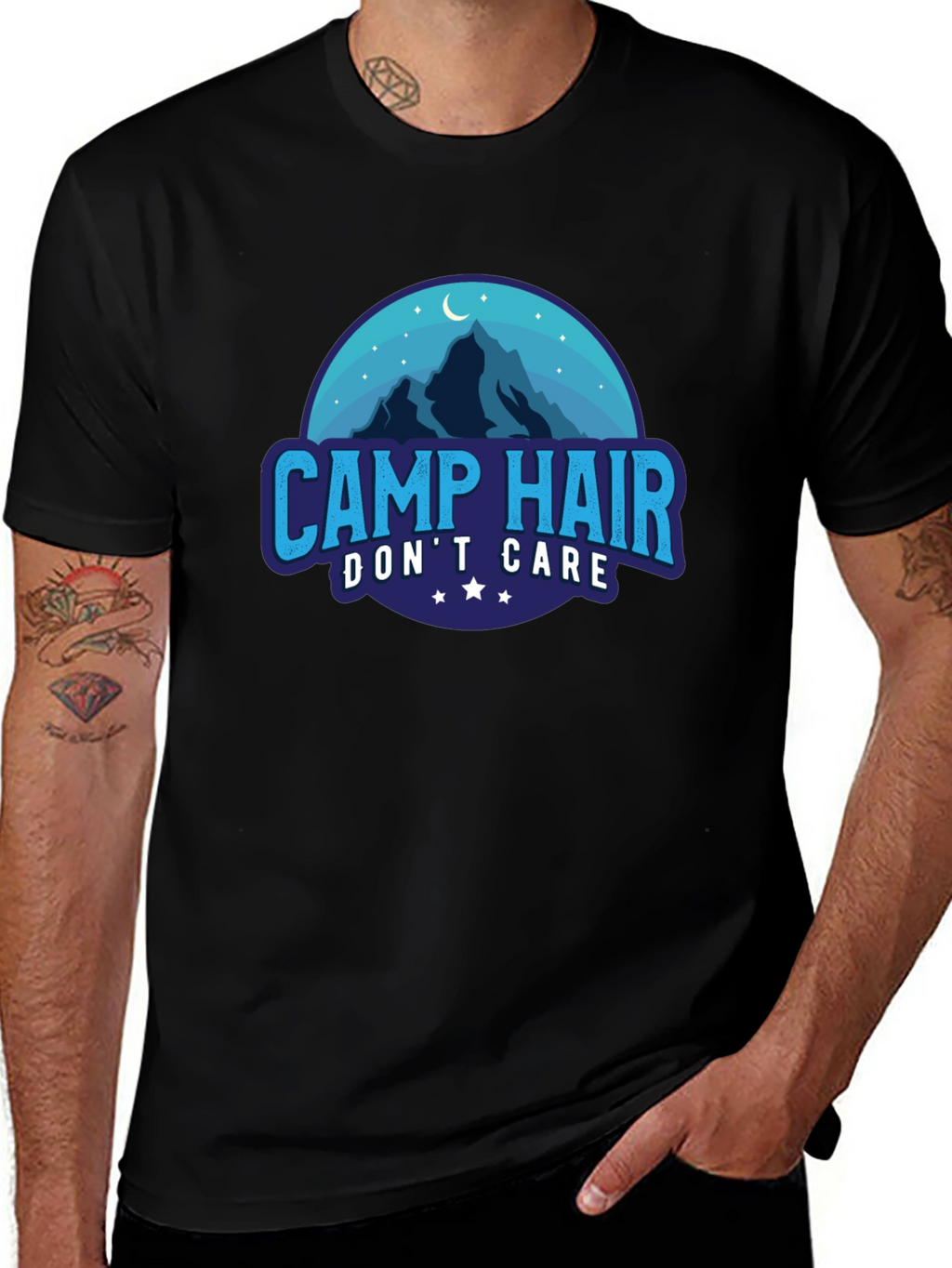 Camp Hair Dont Care Graphic Tee