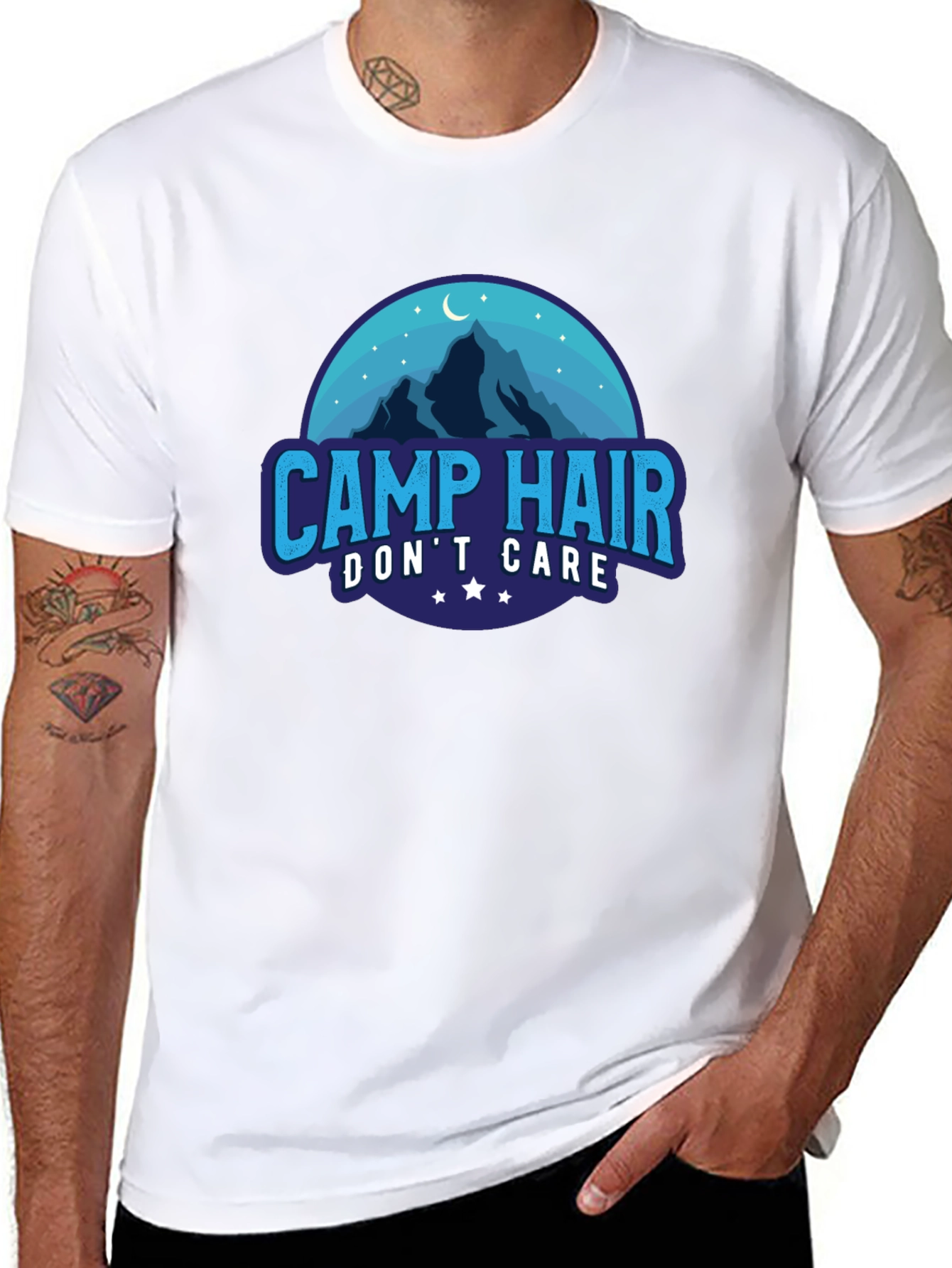 Camp Hair Dont Care Graphic Tee
