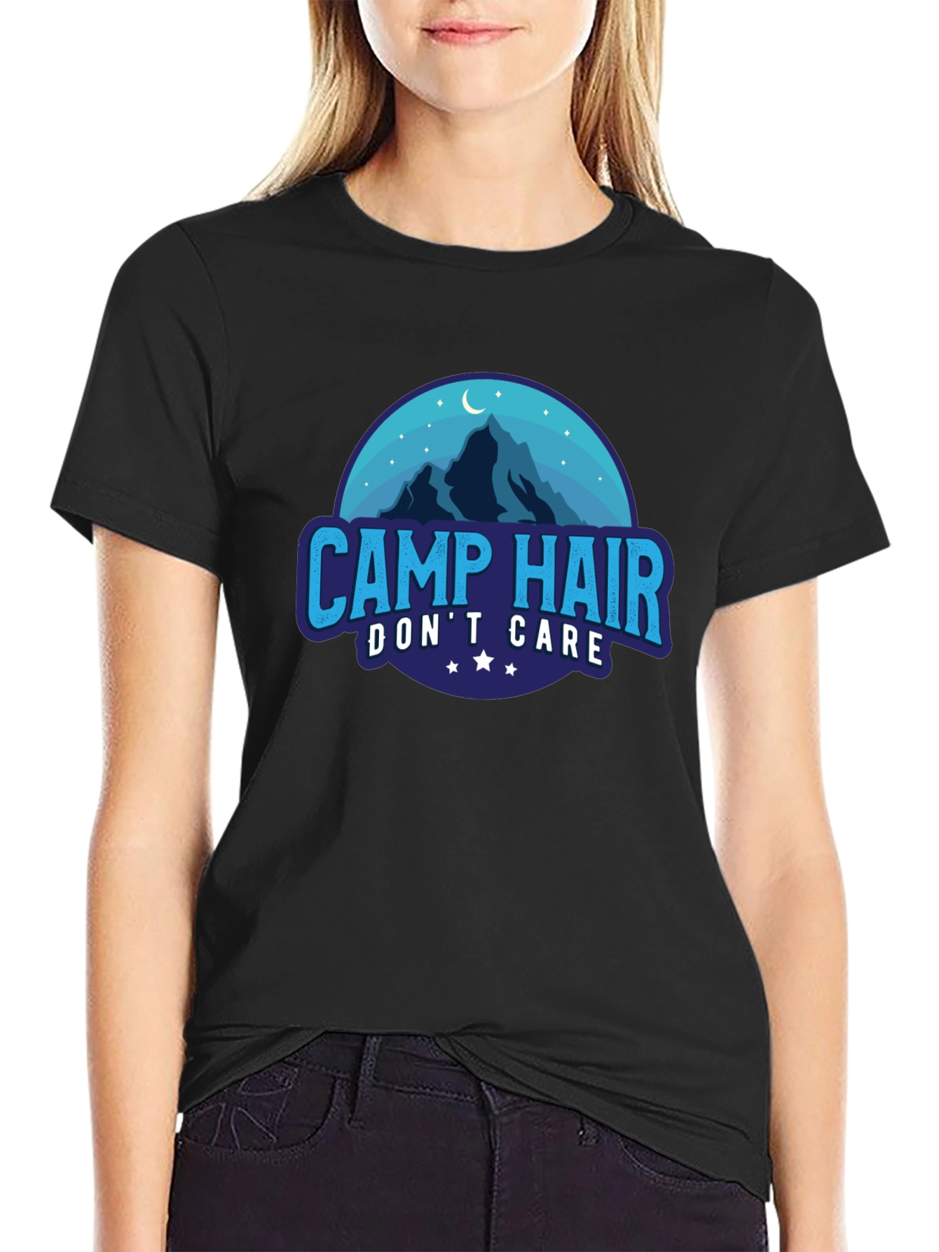 Camp Hair Dont Care Graphic Tee