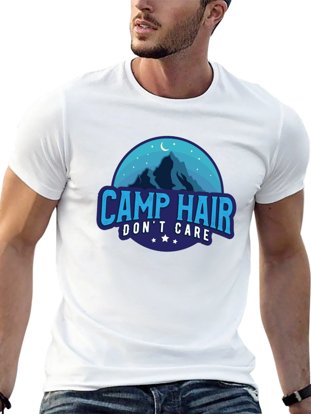 Camp Hair Dont Care Graphic Tee